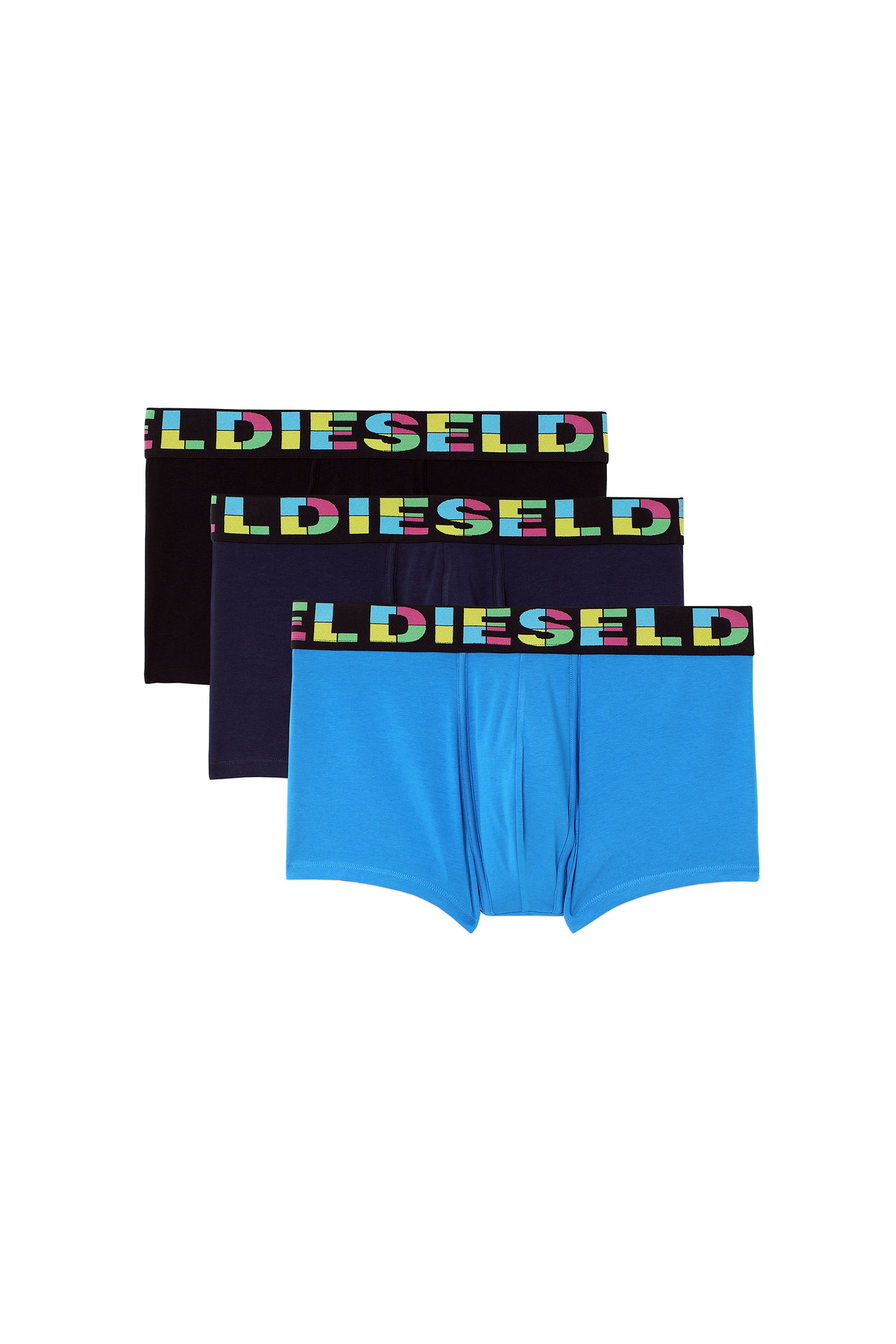 UMBX-DAMIENTHREEPACK, Blau/Schwarz - Boxershorts