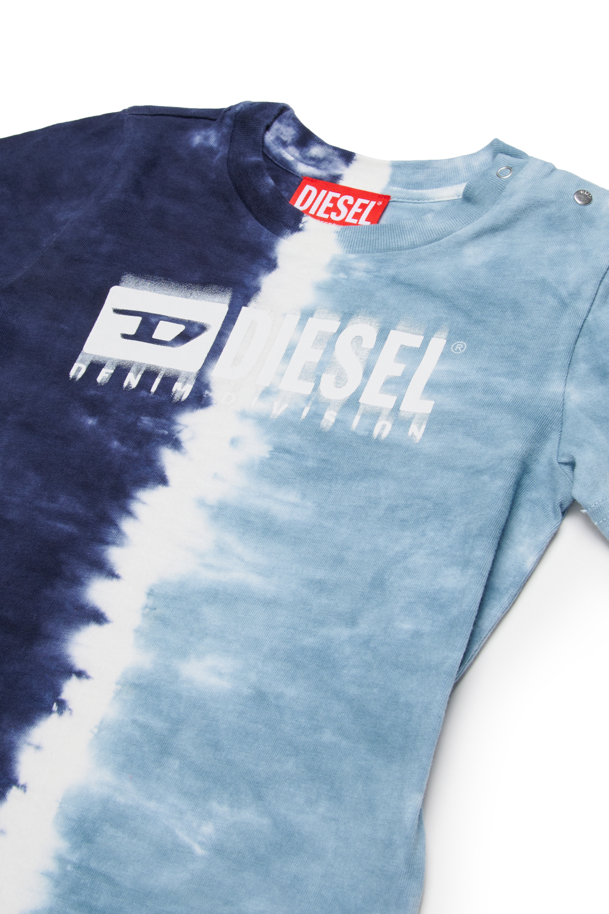 Diesel - STKITESHORTB-SET, Herren Tauchgefärbtes Bekleidungsset für Baby in Blau - 3