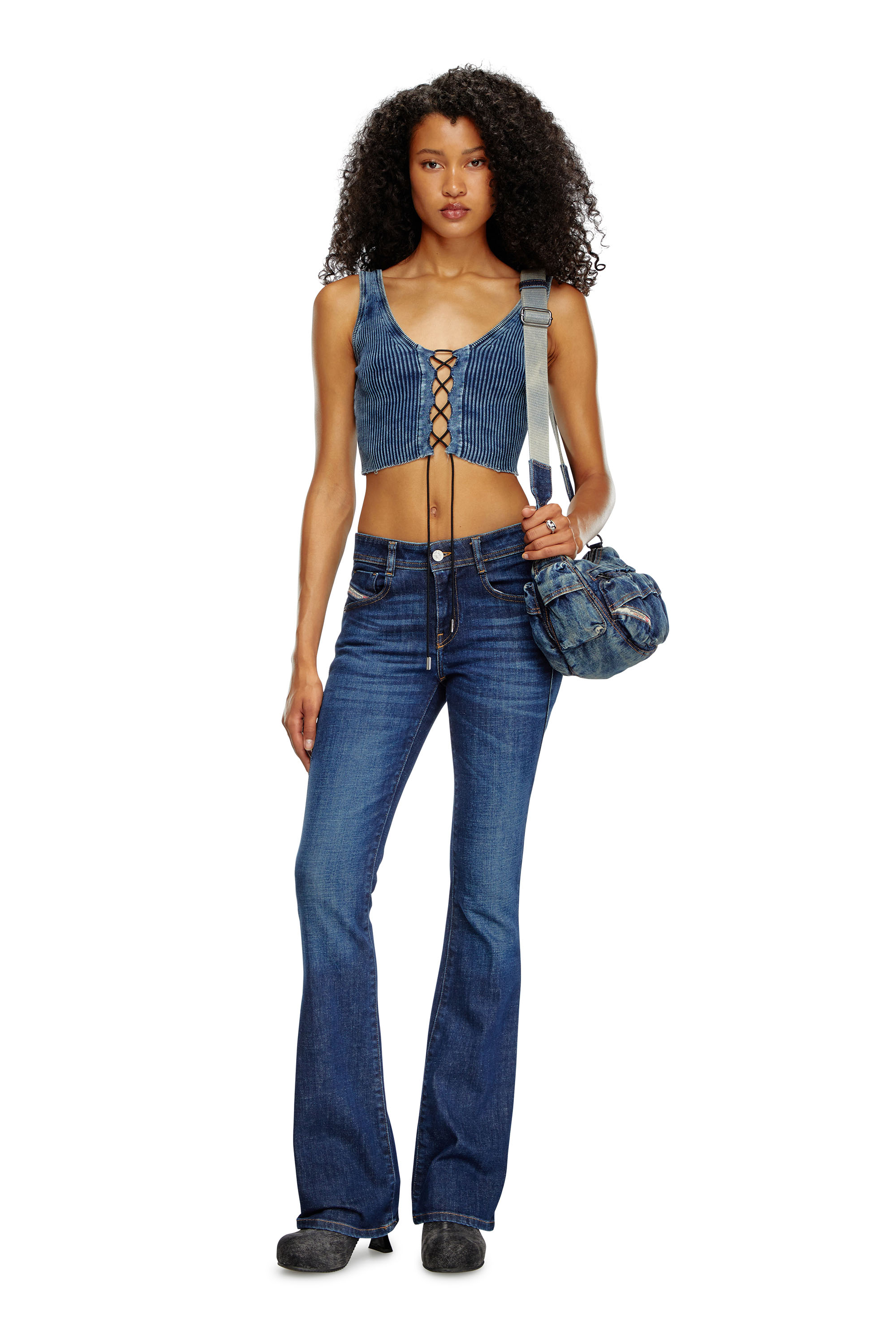 Diesel - Damen Bootcut Jeans 1969 D-Ebbey 09B90, Dunkelblau - 1