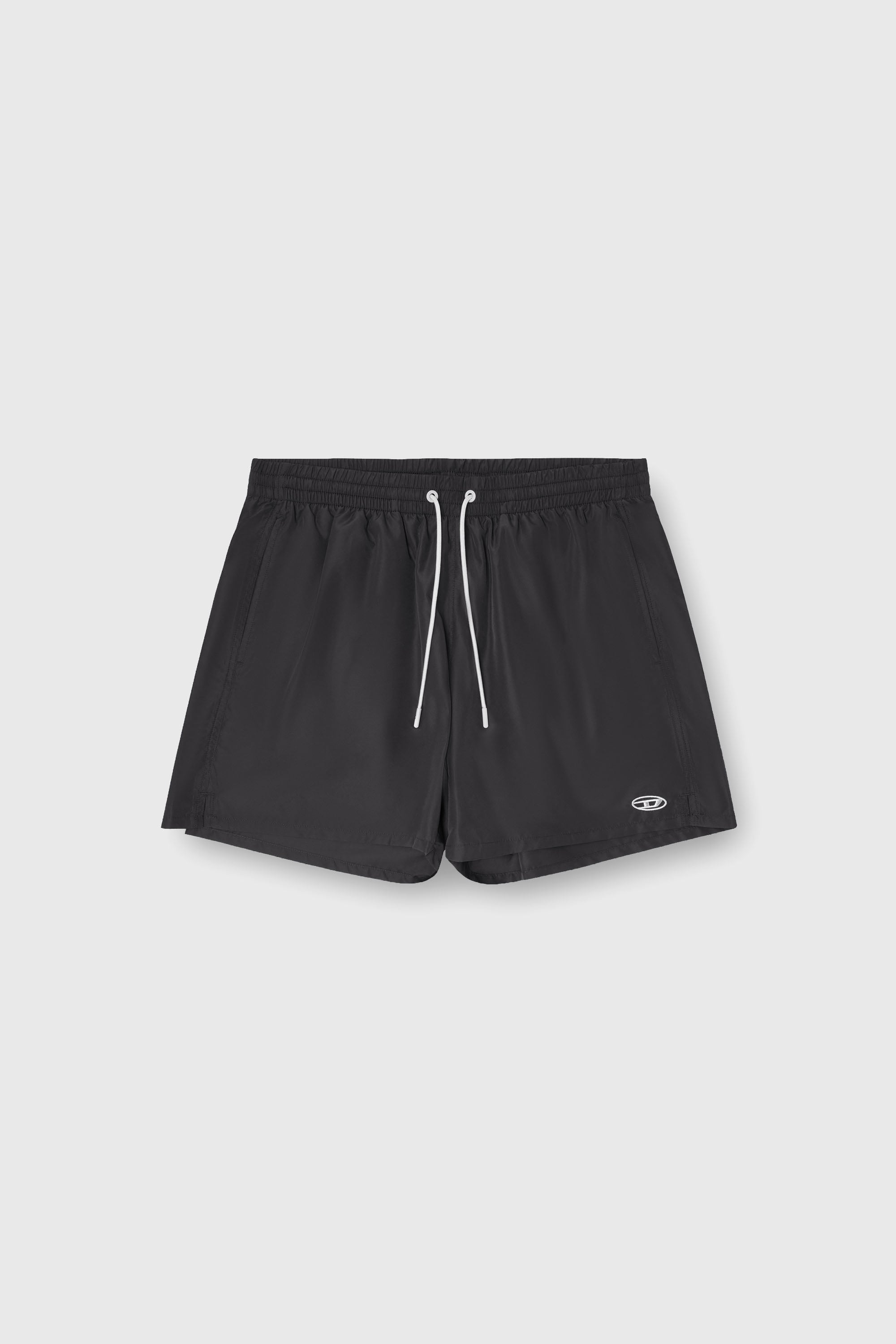 Diesel - GEORGE-41-UTLT, Herren Badeshorts mit metallischem Oval D Logo in Schwarz - 2