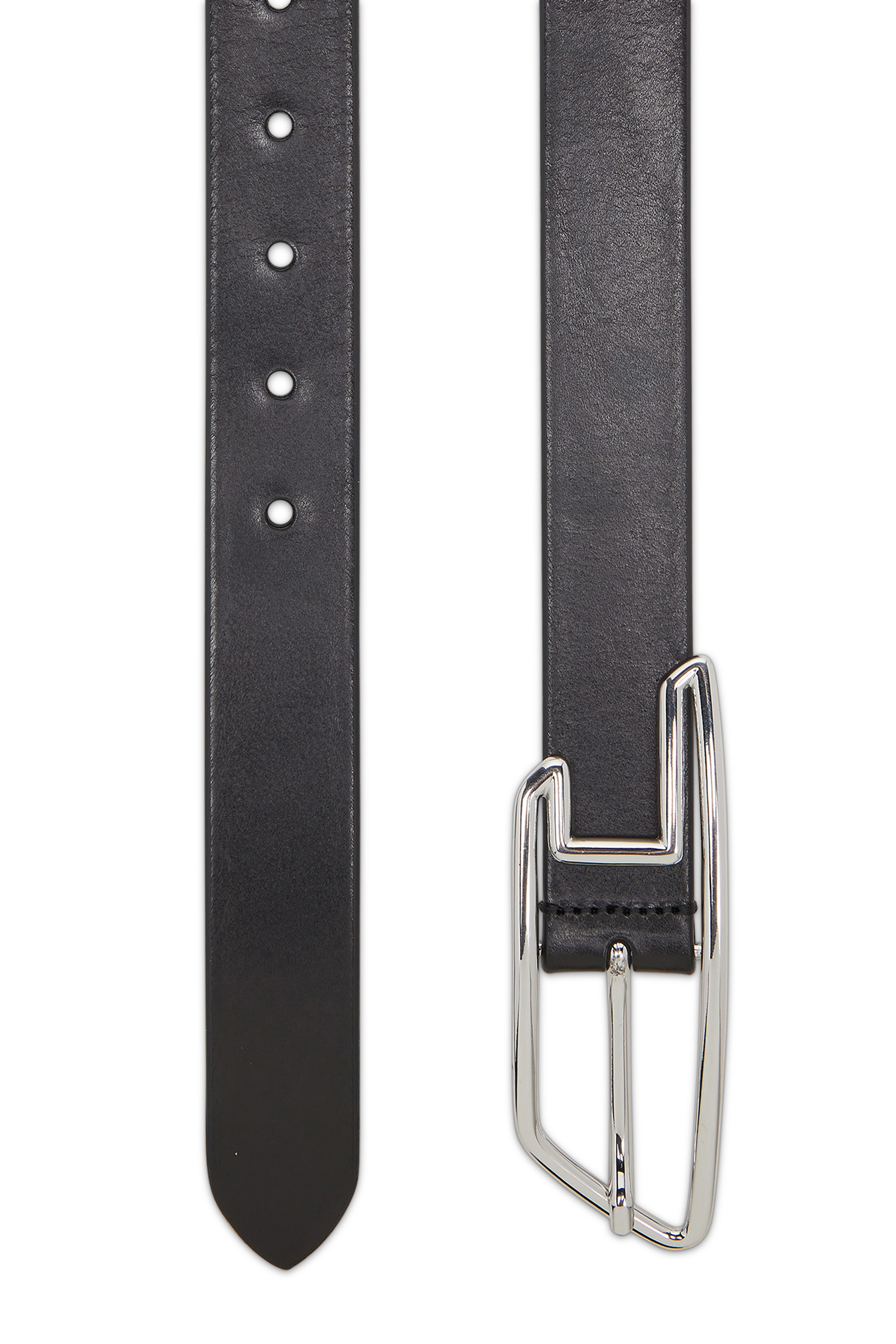 Diesel - B-D LINE W 30, Damen 3 cm G&uuml;rtel aus pull-up Leder in Schwarz - 2