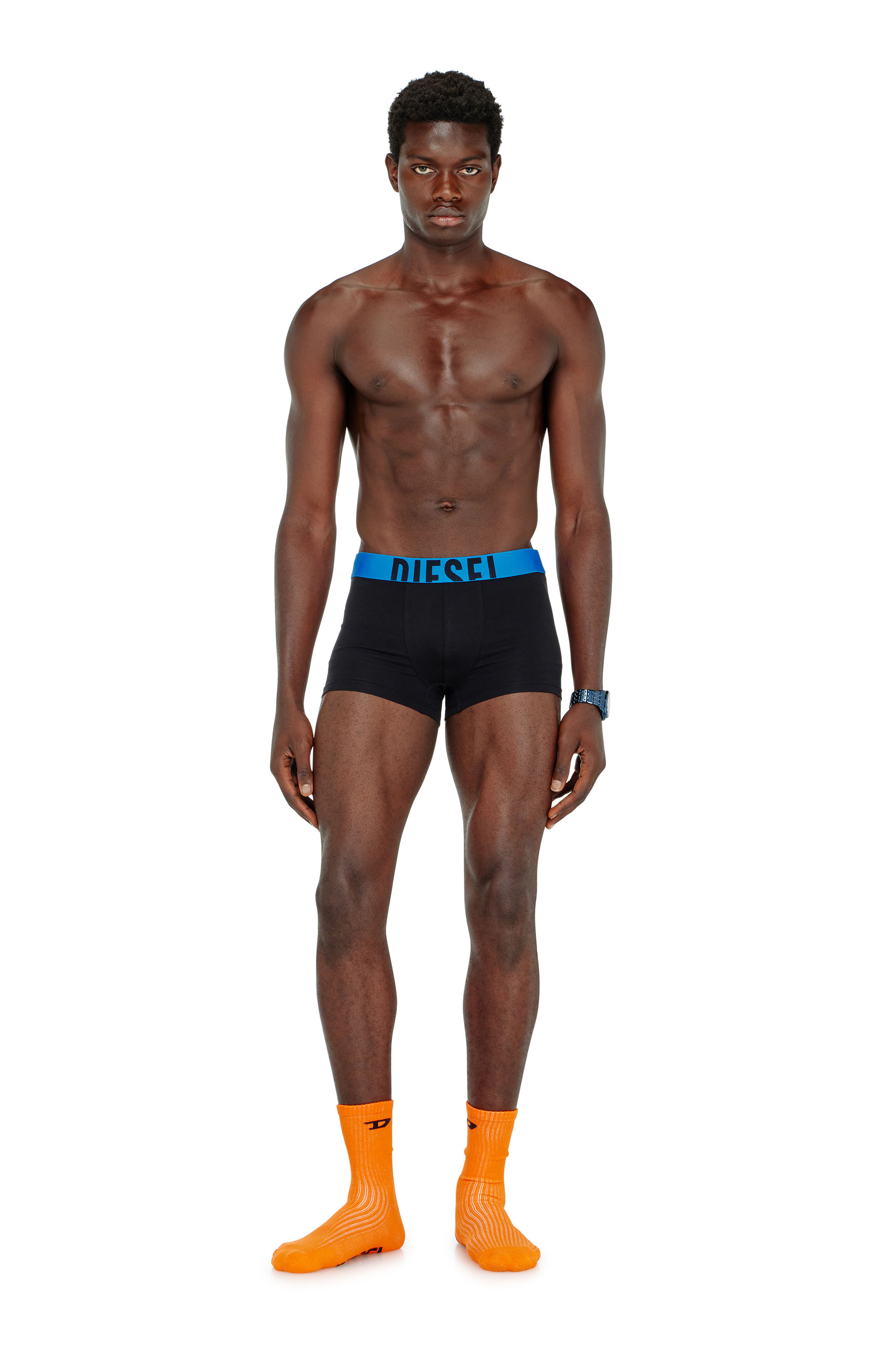 Diesel - DAMIEN-D-POP-3PACK-40, Man's Three-pack boxer briefs in stretch cotton in Black - 2
