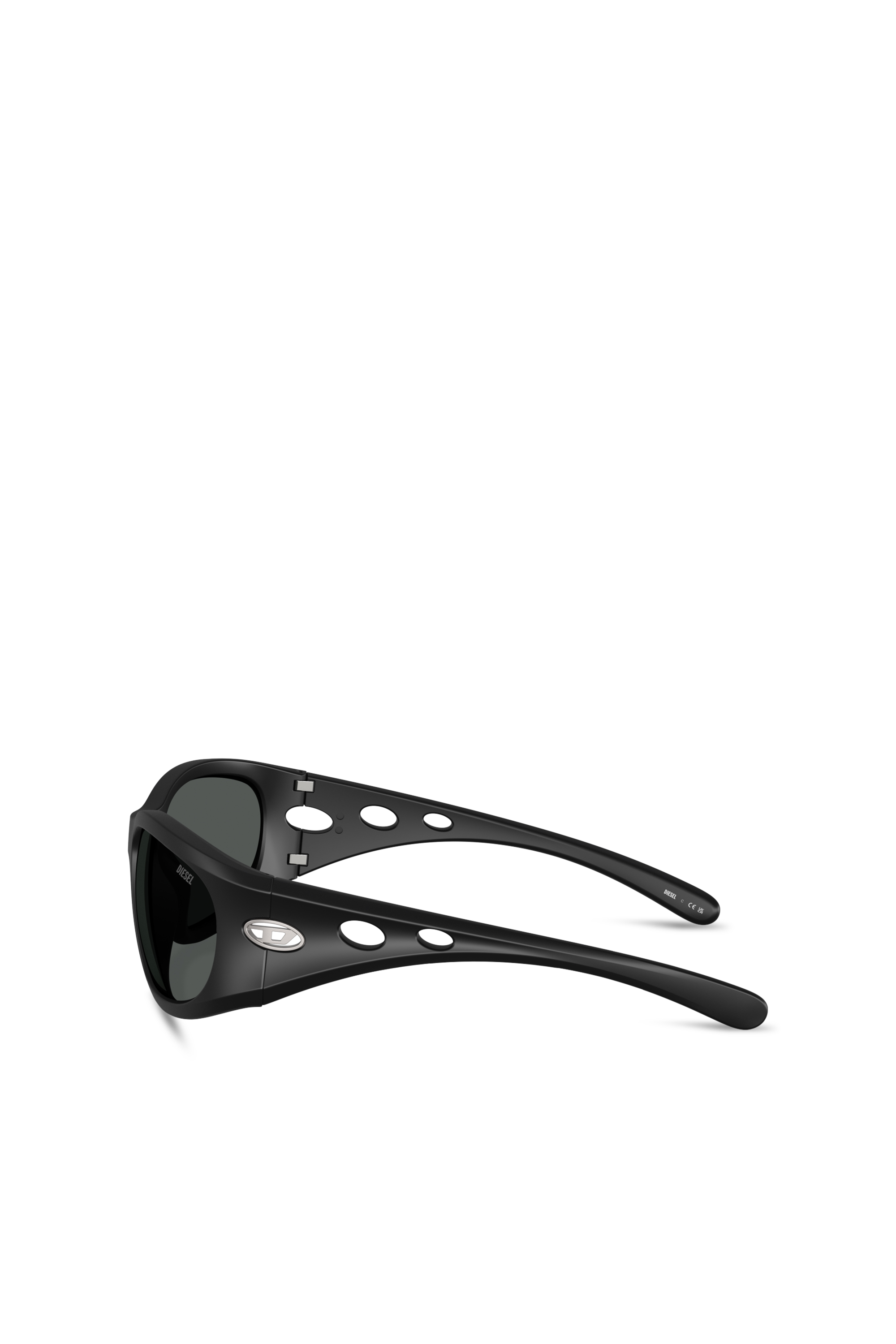 Diesel - 0DL3012U, Unisex Rechteckige Sonnenbrillen in Schwarz - 2