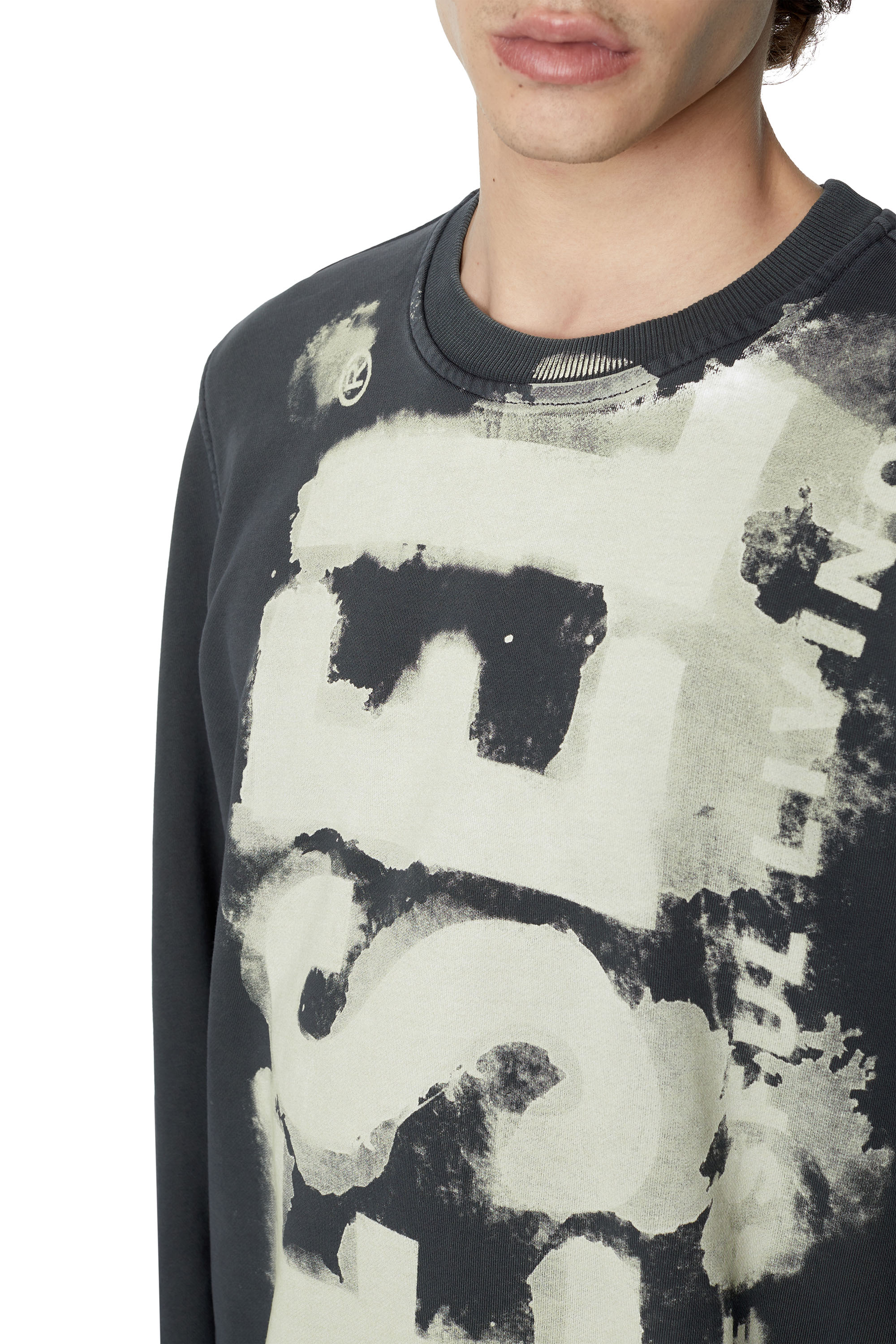 Rabatt 94 % Grün M Diesel Pullover HERREN Pullovers & Sweatshirts Print 