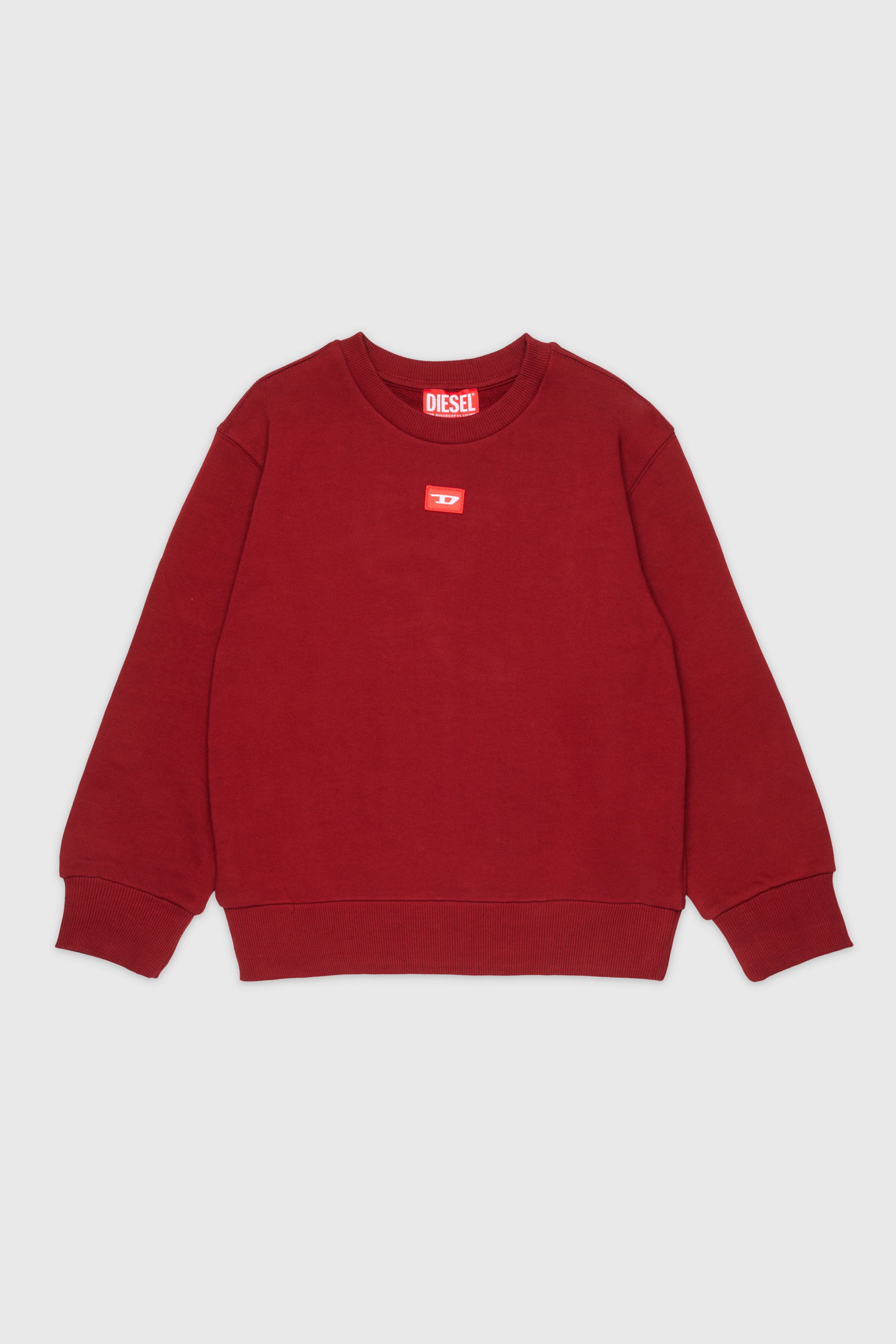 Diesel - SXGIN OVER, Unisex's Sweatshirt small logo patch in Red - 1