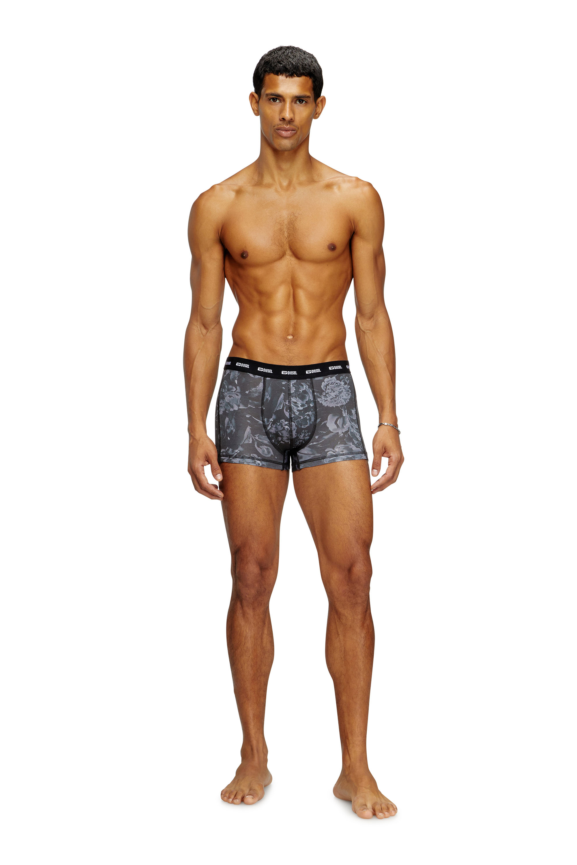 Diesel - DAMIEN-UTLT, Herren Retropants mit floralem Print in Grau - 2