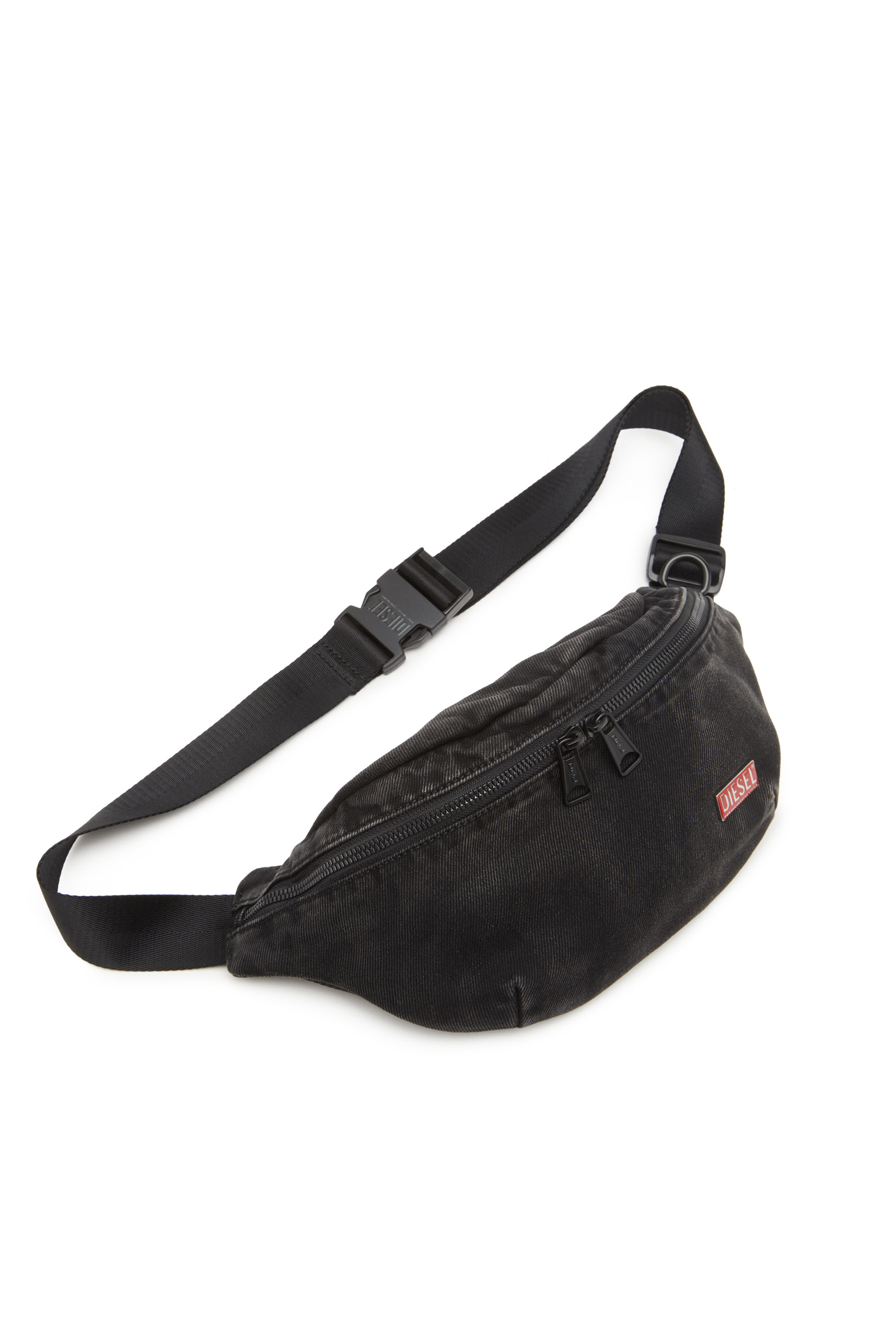 Diesel - UTLT BELTBAG, Herren Utlt Beltbag-Gürteltasche aus Denim in Wolken-Optik in Schwarz - 5