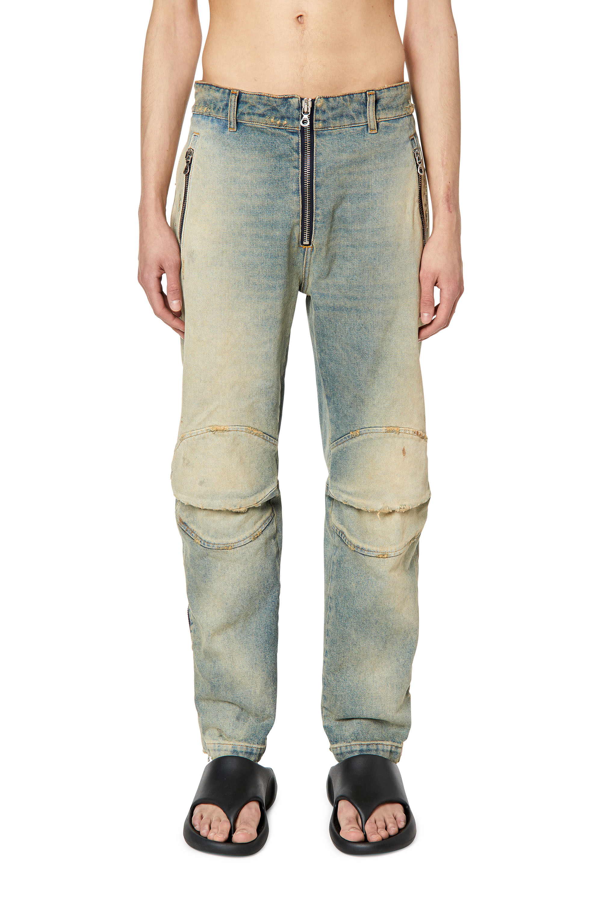 Diesel - D-Generate 0ENAV Straight Jeans, Hellblau - Image 1