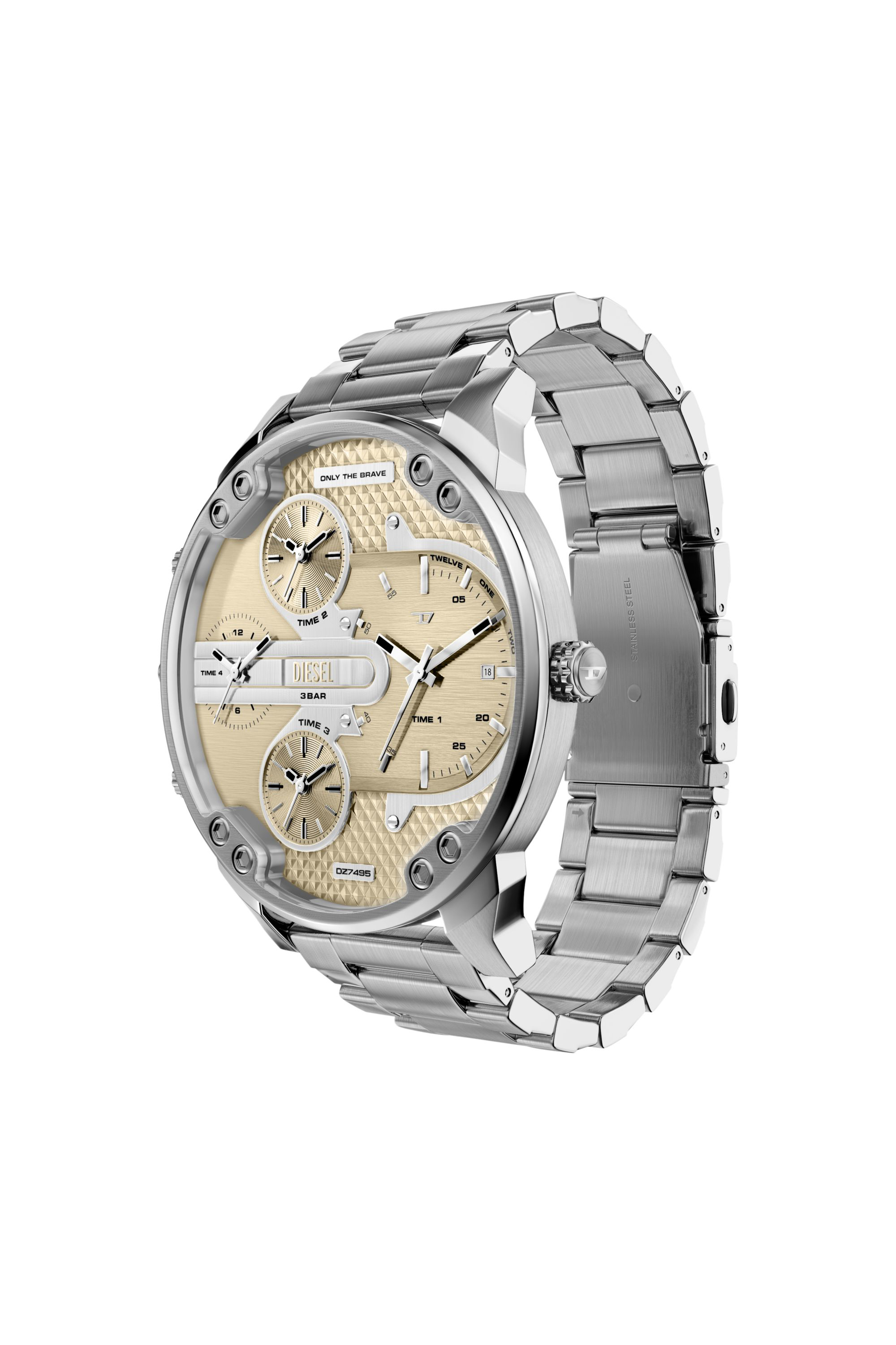 Diesel - DZ7495 WATCH, Herren Mr. Daddy Slim Edelstahluhr in Silber - 2