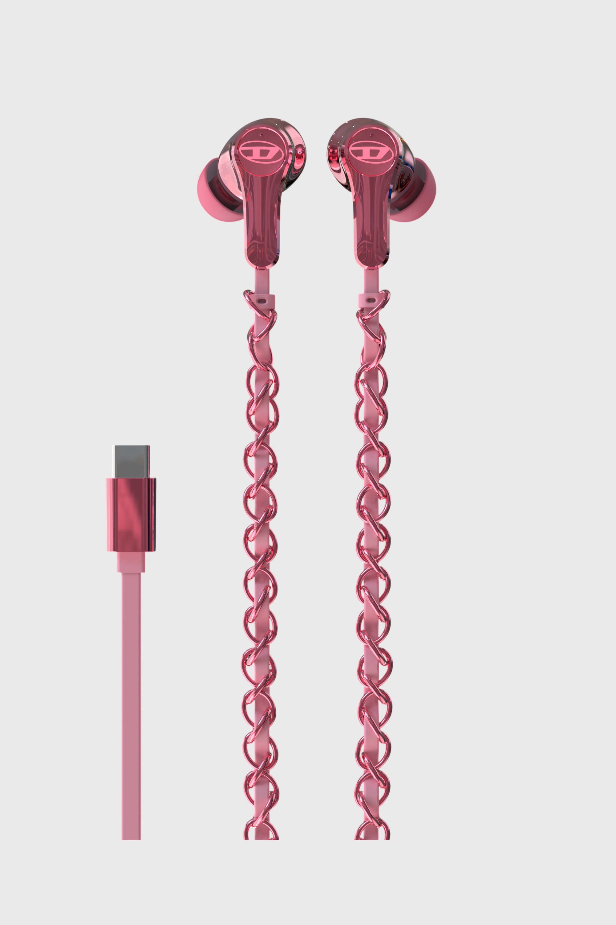 Diesel - 60688 WIRED EARBUDS WIRED EARBUDS, Unisex Wired Earbuds und charms in Rosa - 2