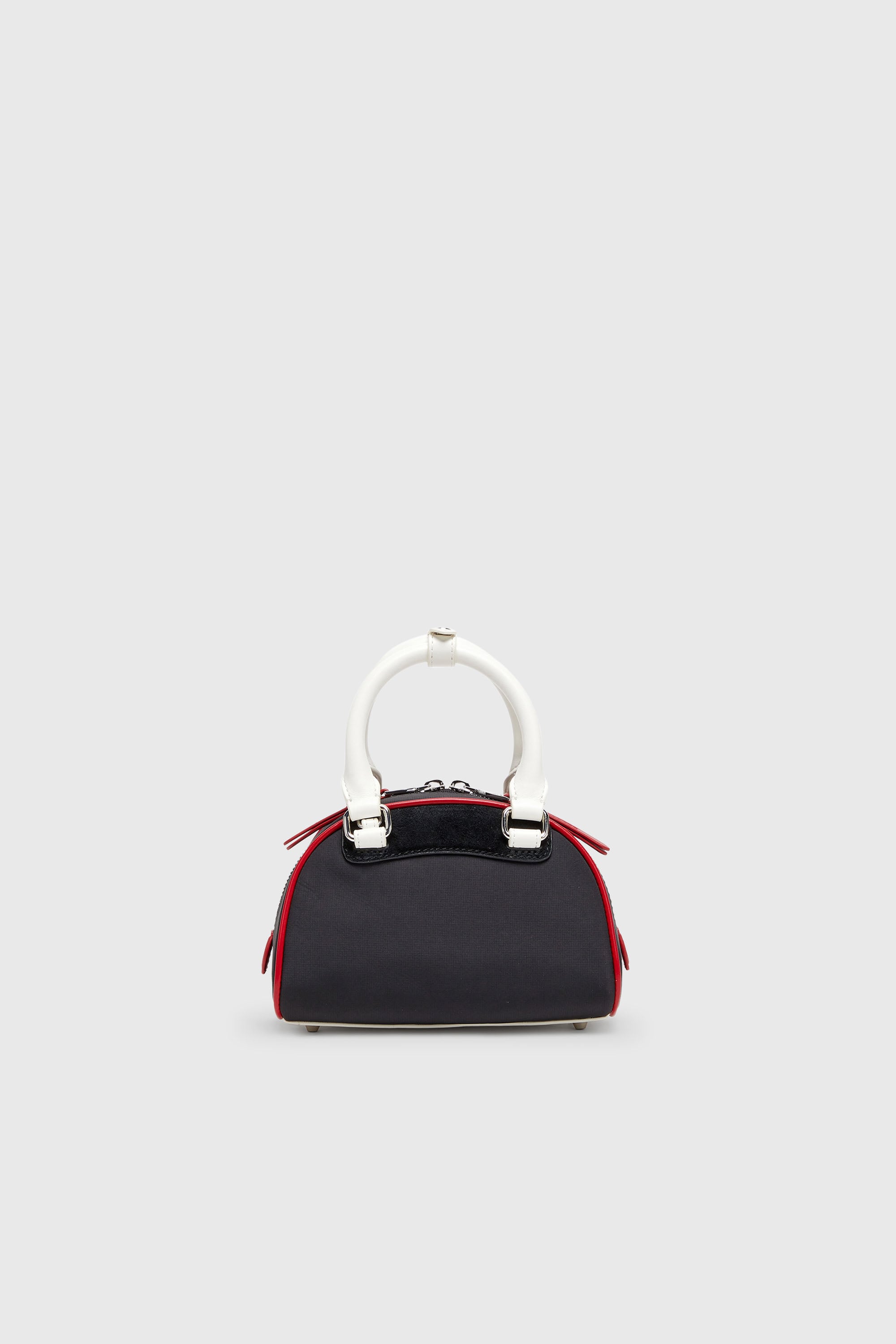Diesel - 1DR DOME CROSSBODY, Damen 1DR Dome-Colourblock-Kleine-Bowling-Tasche in Schwarz/Weiss - 2
