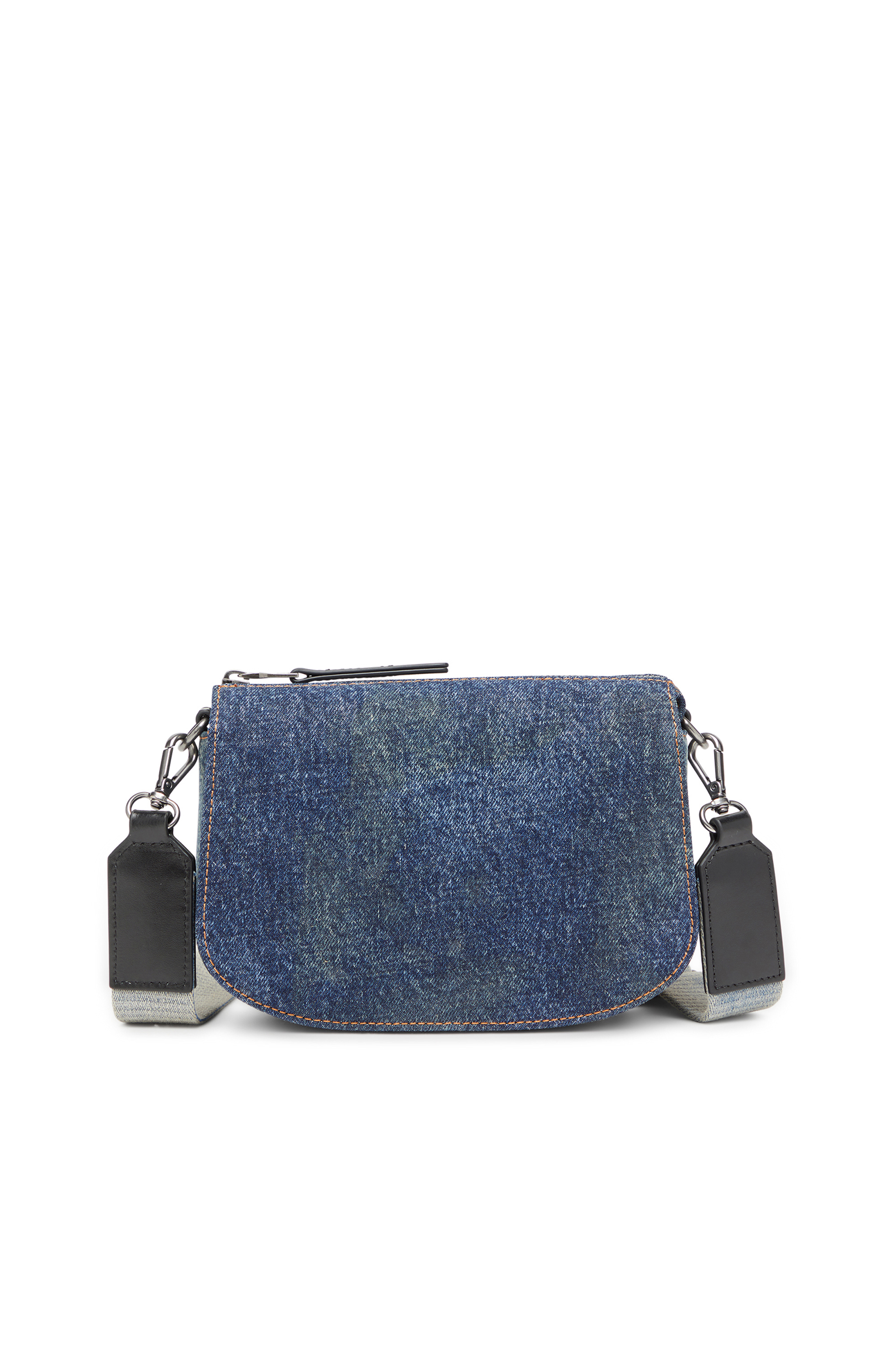 Diesel - 1DR CAMERA BAG, Unisex Camera Bag aus solarisiertem Denim in Blau - 2