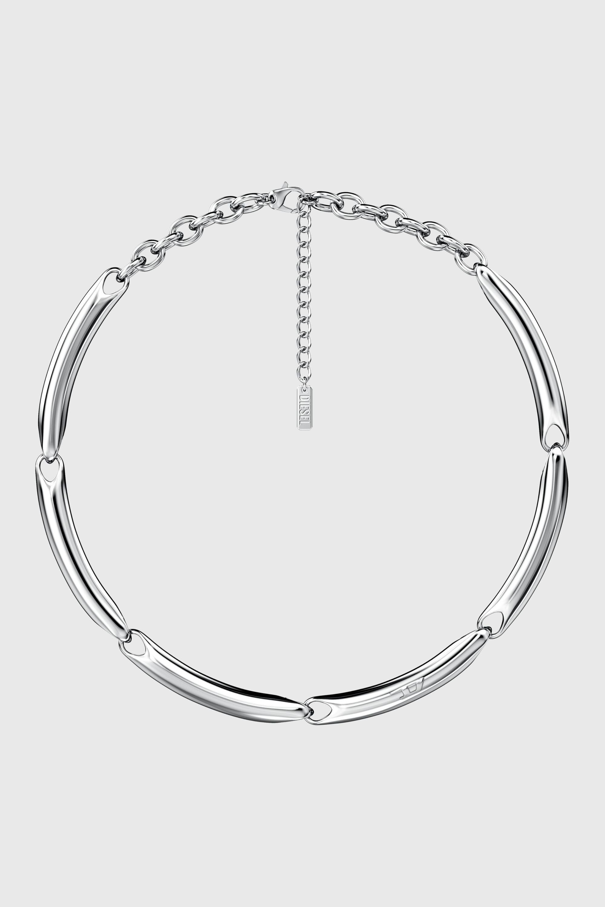 Diesel - DX1697040 JEWELLERY, Unisex Halskette aus Edelstahl in Silber - 1