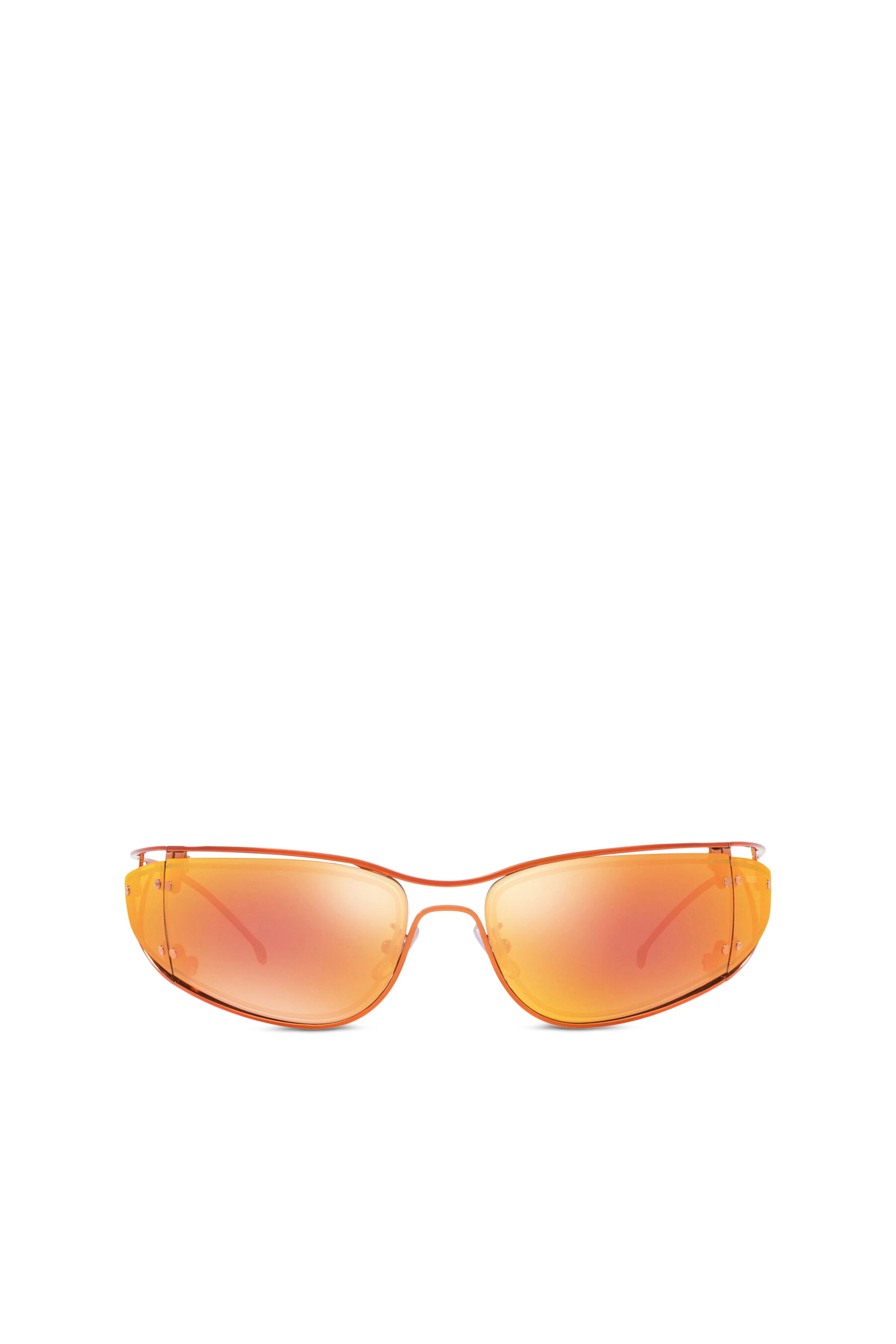 Diesel - 0DL1001, Unisex Sonnenbrille in Wraparound-Konstruktion in Orange - 1