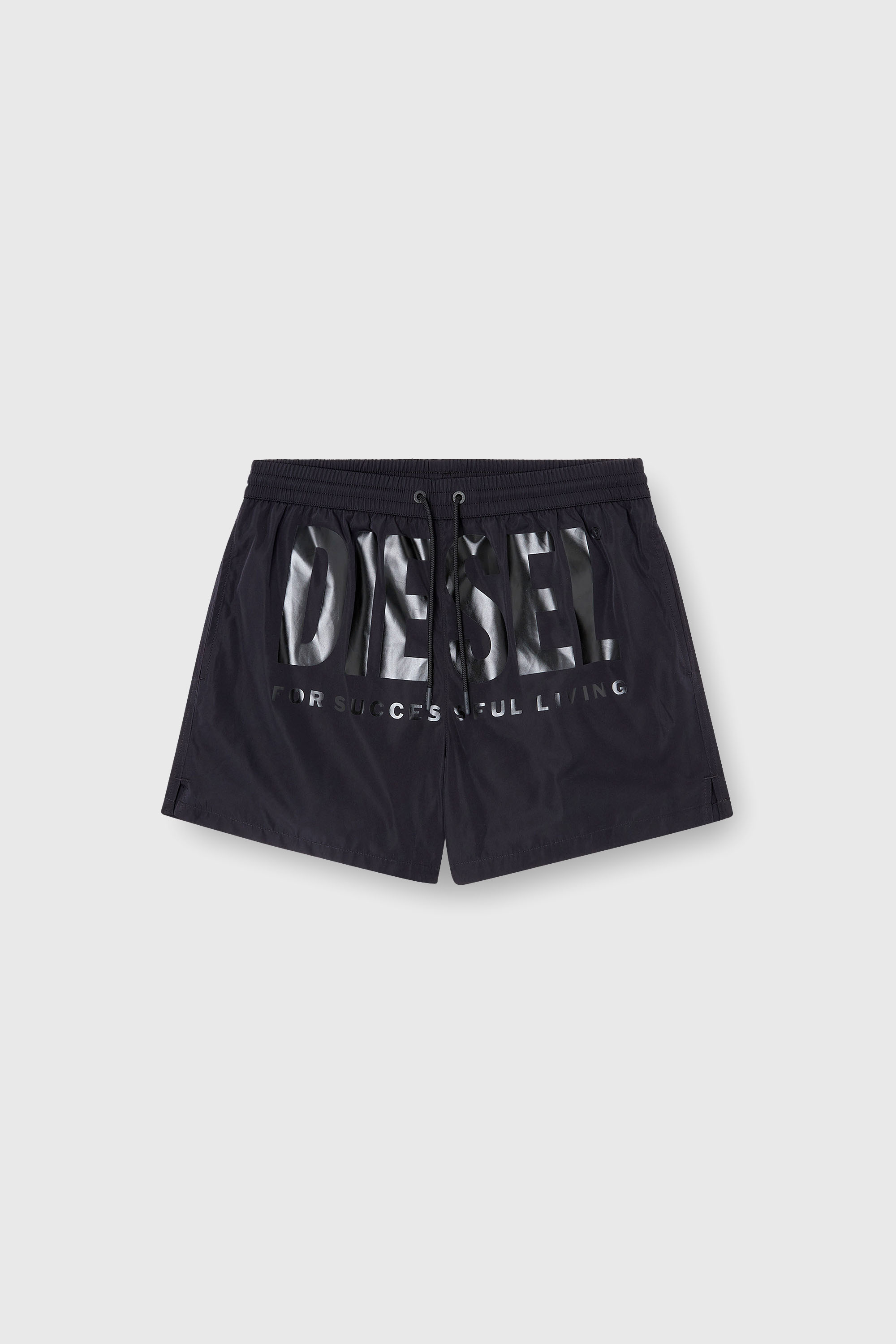 Diesel - KEN-37-D-CORE, Herren Mittellange Badeshorts mit Maxi-Logo in Schwarz - 4