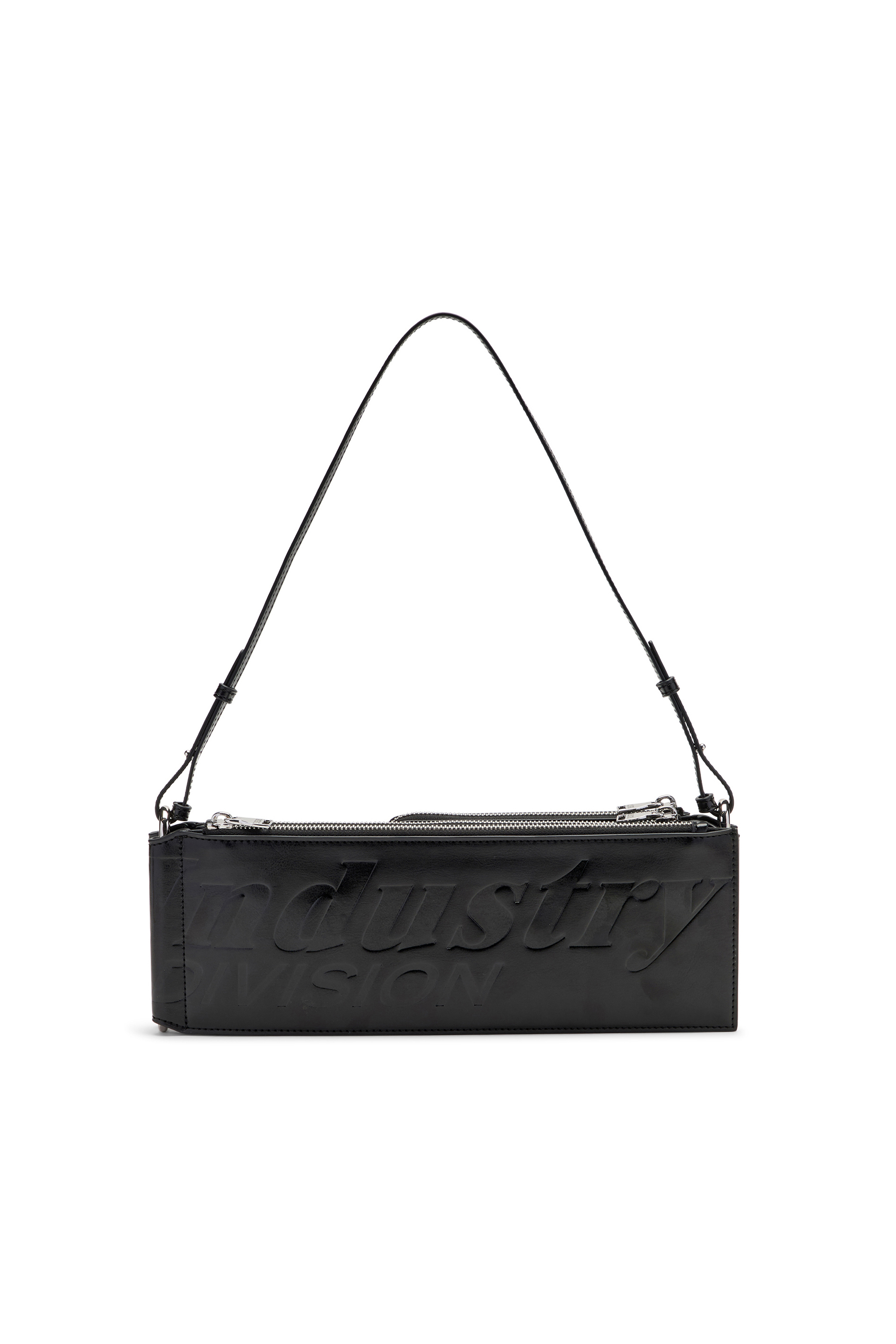Diesel - FLAG-D SHOULDER BAG X, Unisex Flag-D-Modular Schultertasche mit gepr&auml;gtem Logo in Schwarz - 2