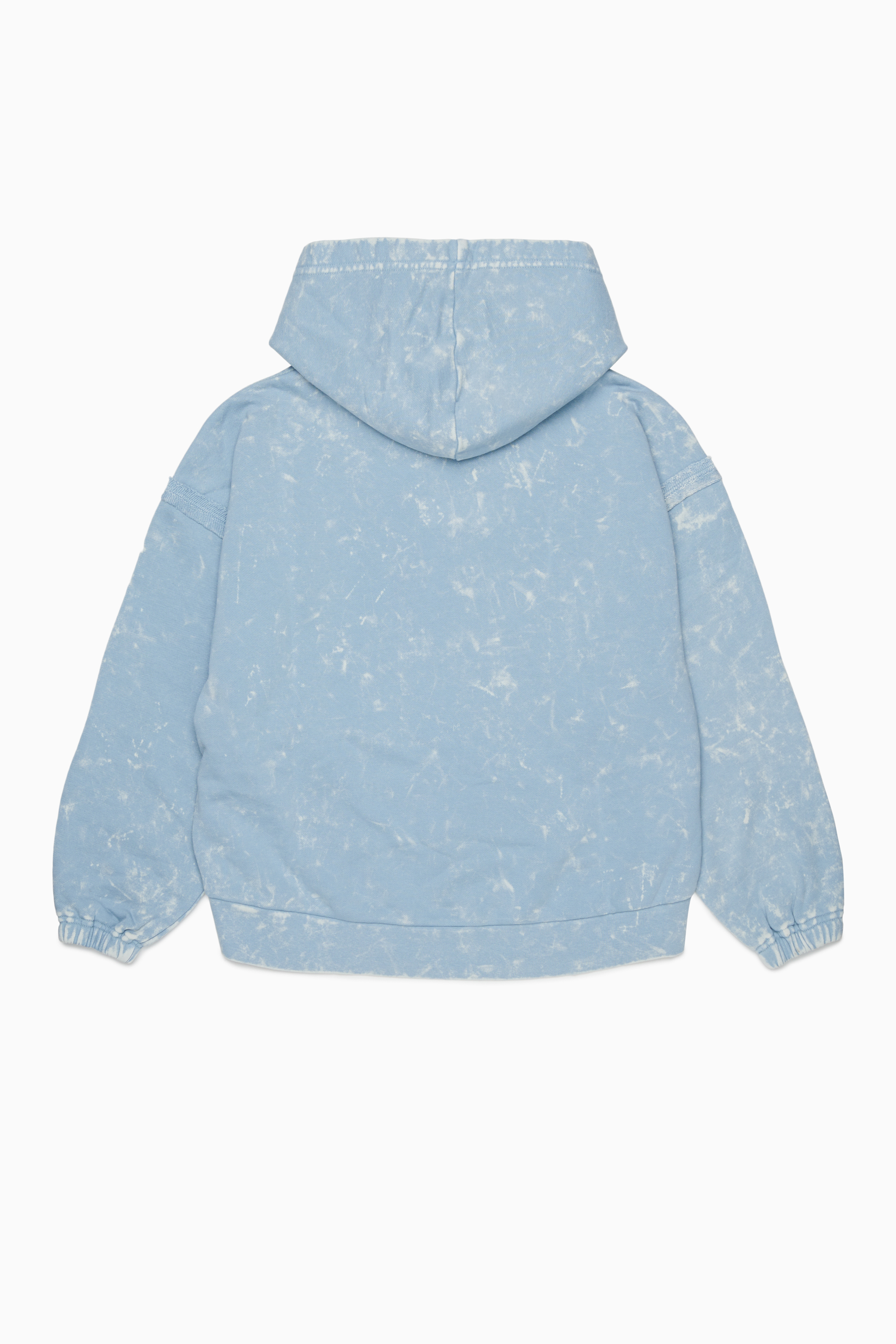 Diesel - SLOXY, Damen Kapuzenpullover mit Tie-dye-Effekt und Rainbow-Logo in Hellblau - 2