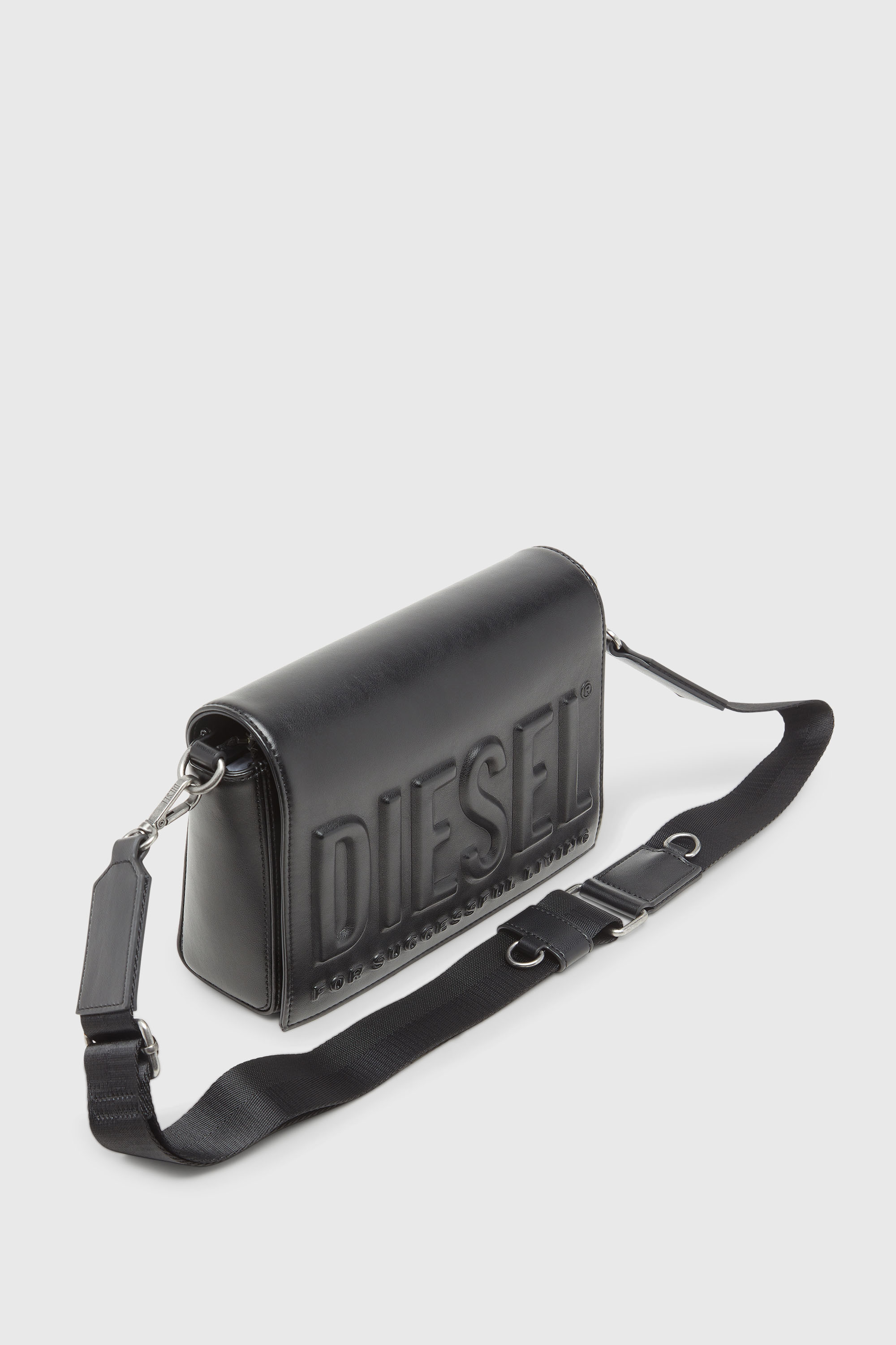 Diesel - DSL 3D CAMERA BAG X, Unisex Dsl 3D &ndash; Camera bag mit gepr&auml;gtem Logo in Schwarz - 6