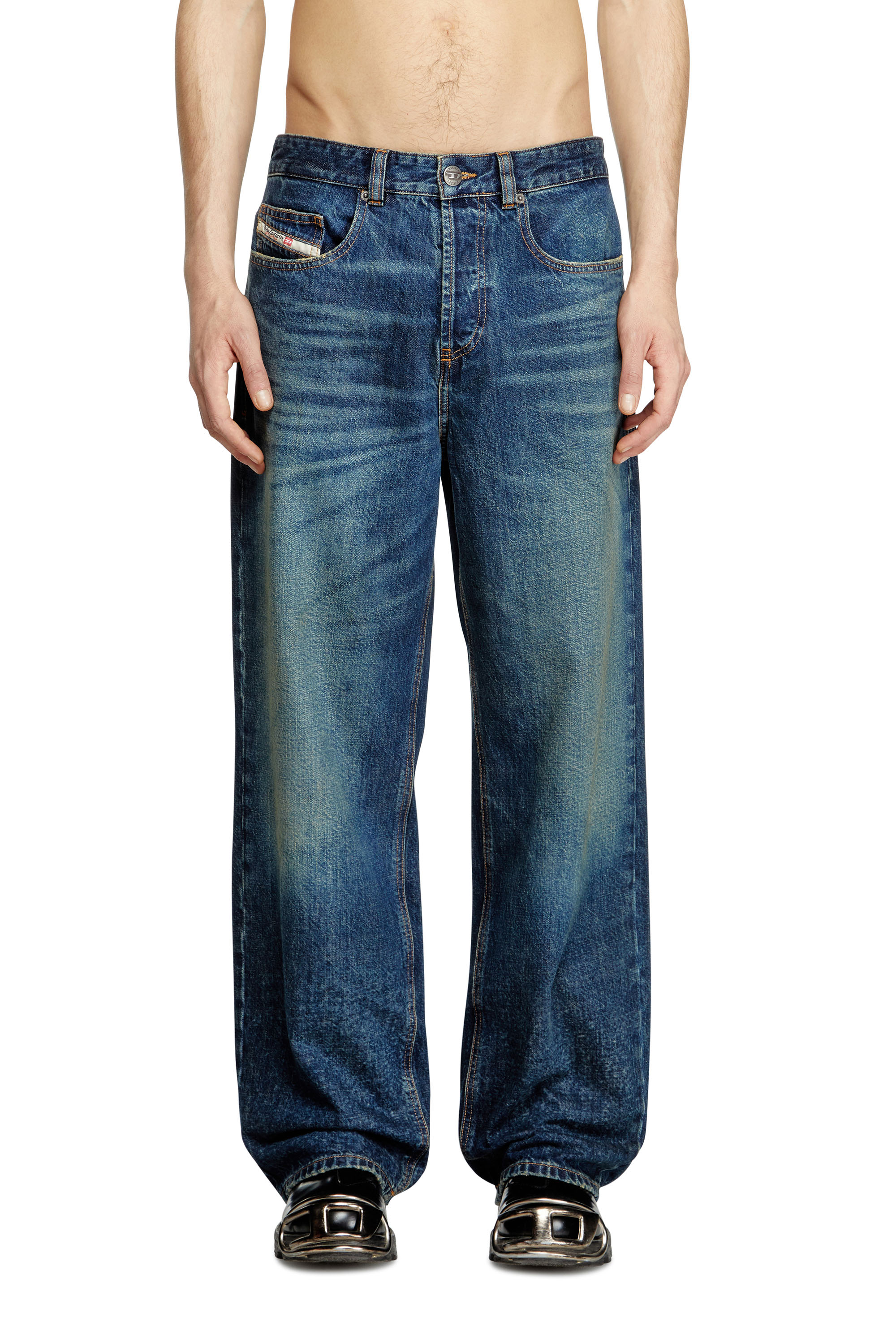 Diesel - Herren Relaxed Jeans 2001 D-Macro 0ABDJ, Mittelblau - 3