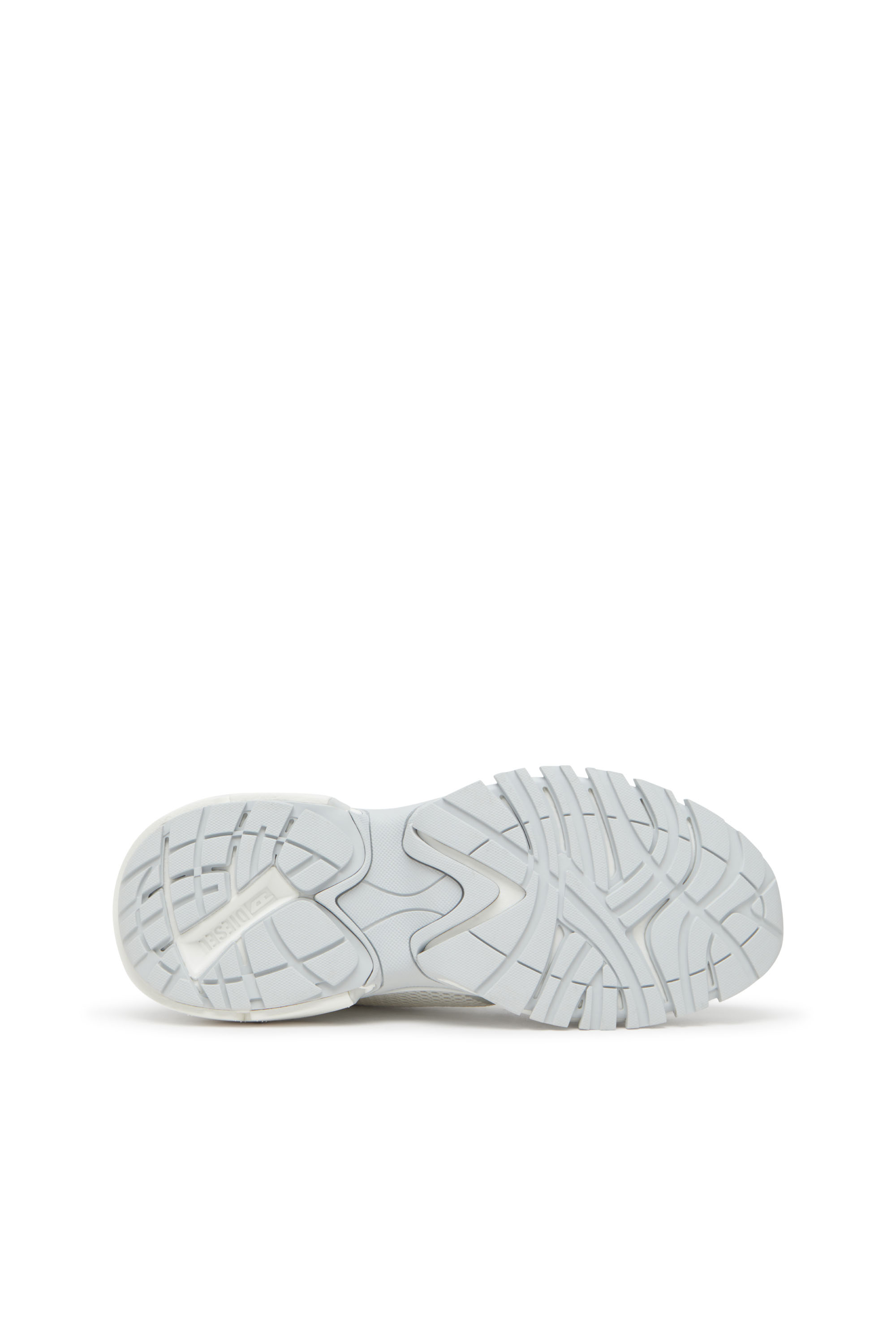 Diesel - S-PRO-V-DENSE LOW W, Woman's Metallic mesh sneakers with Oval D logo in White/Silver - 4