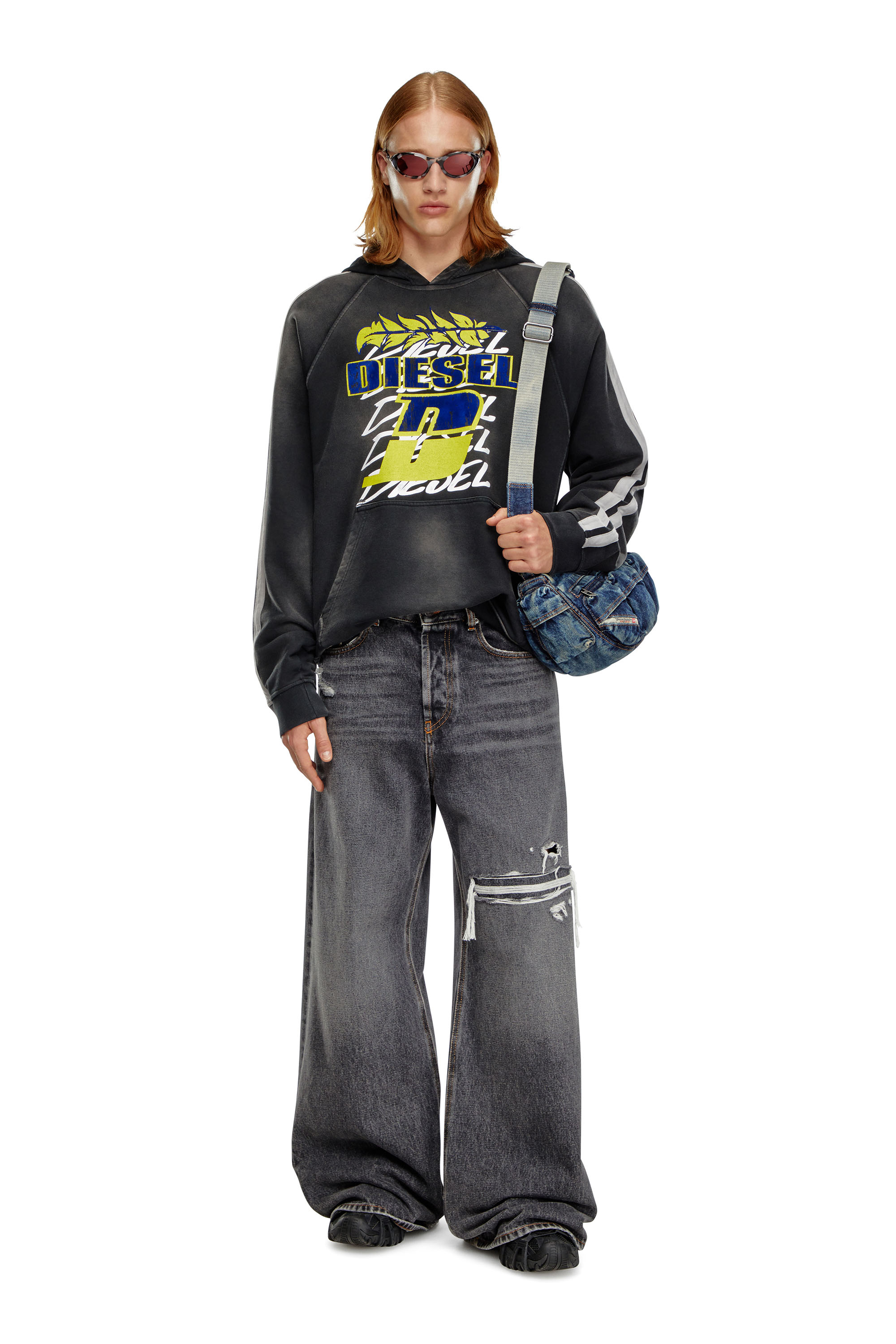 Diesel - D-Rise 007F6 Straight Jeans, Schwarz/Dunkelgrau - Image 5