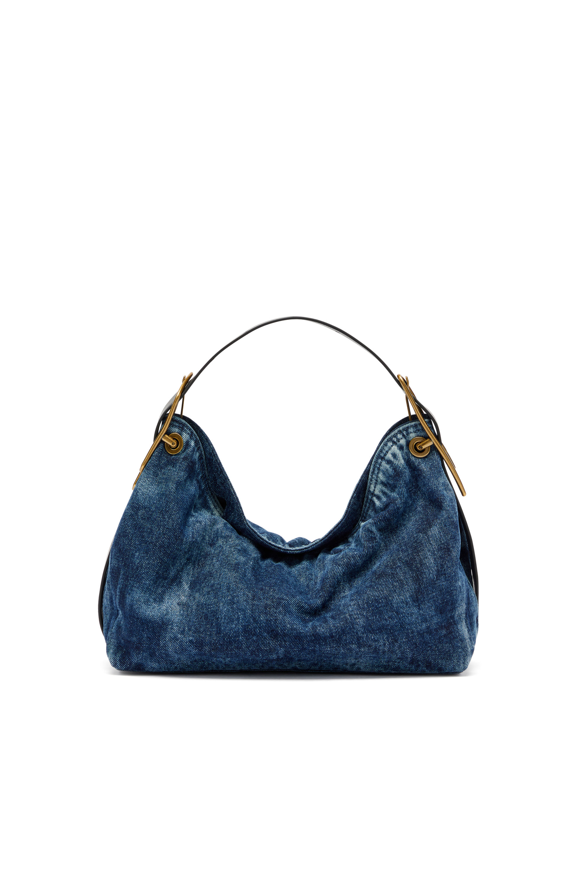 Diesel - D-LINE HOBO S, Damen D-Line-Denim Schultertasche in Mittelblau - 2
