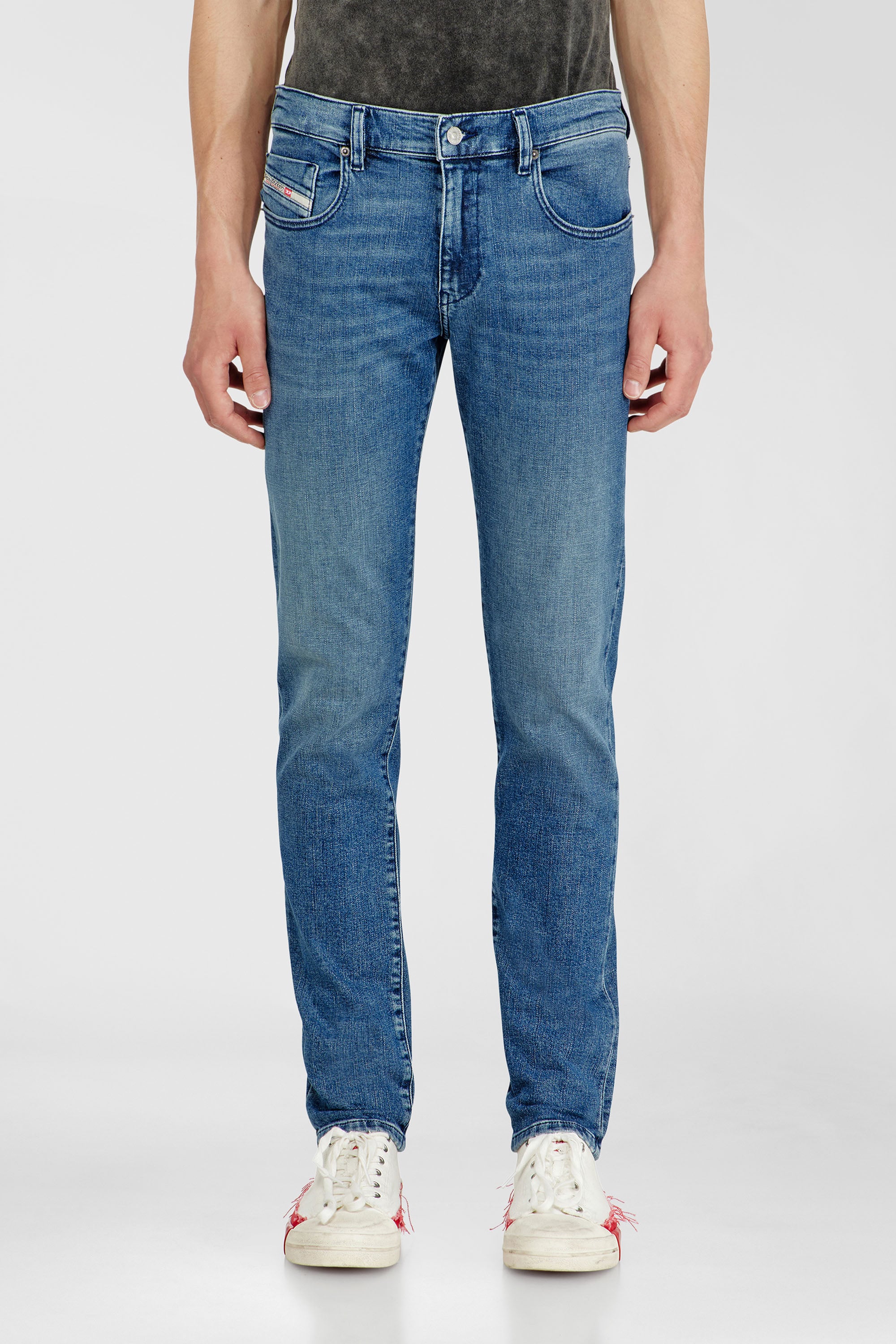Diesel - Herren Slim Jeans 2019 D-Strukt 0HDBK, Mittelblau - 1