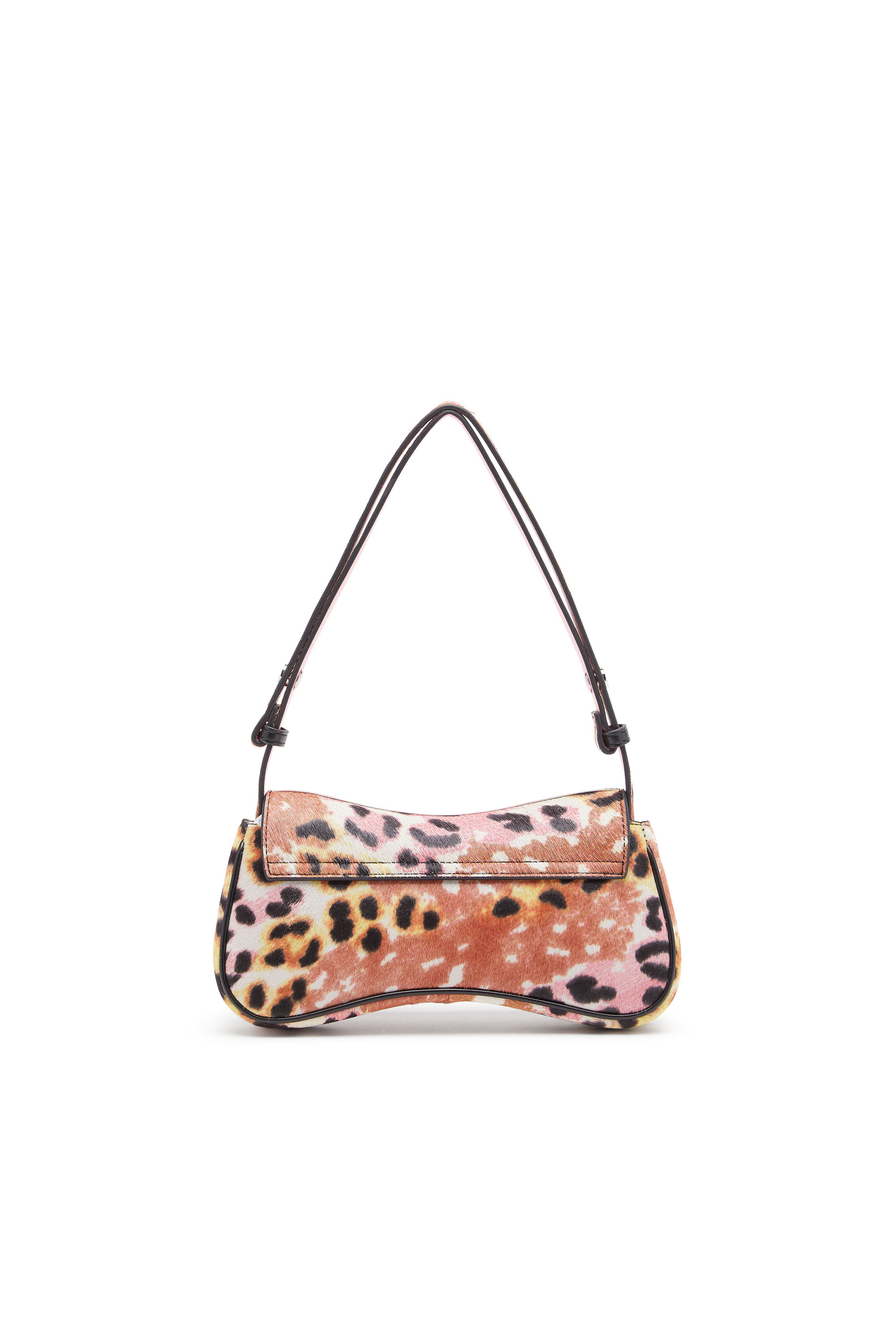 Diesel - PLAY CLUTCH, Damen Play-Clutch aus Kalbshaar mit Leoparden-Print in Braun - 3