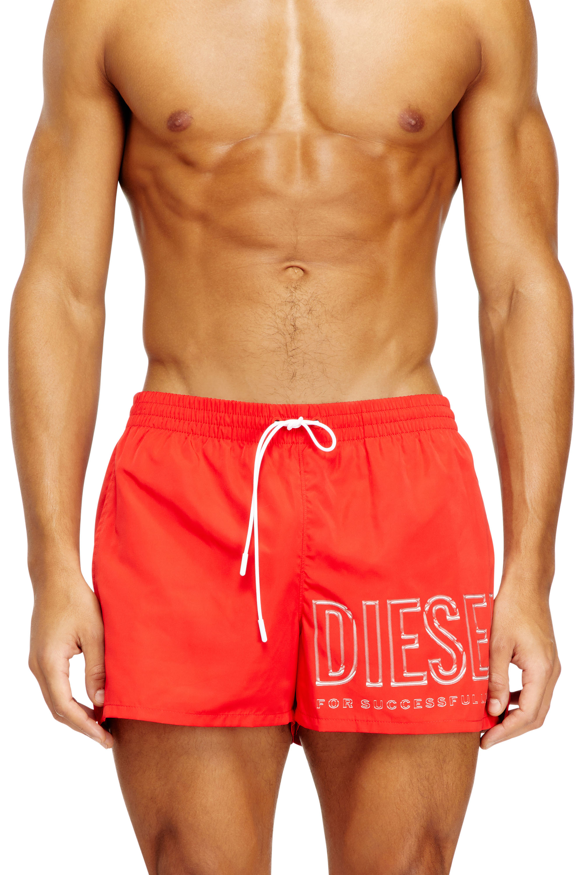 Diesel - OLYMPIC-34-D-CORE, Herren Mittellange Badeshorts mit Umriss-Logo in null - 2