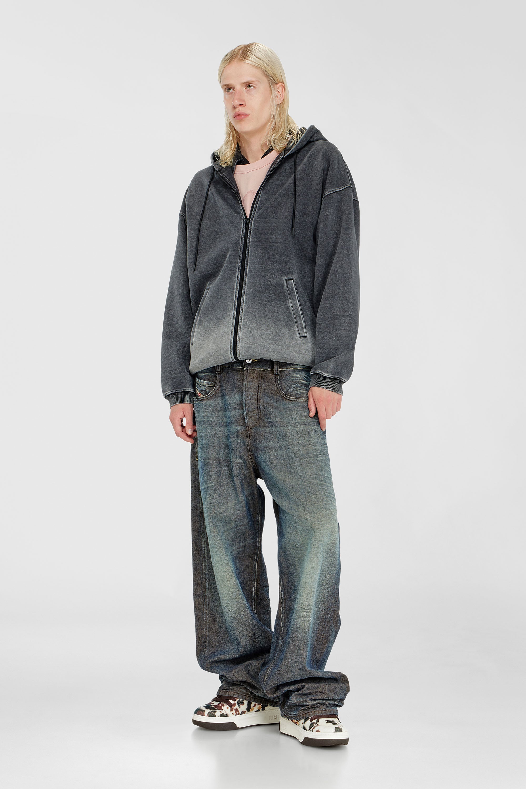 Diesel - Unisex Relaxed Jeans 1997 D-Enim-M 007EM, Dunkelblau - 1