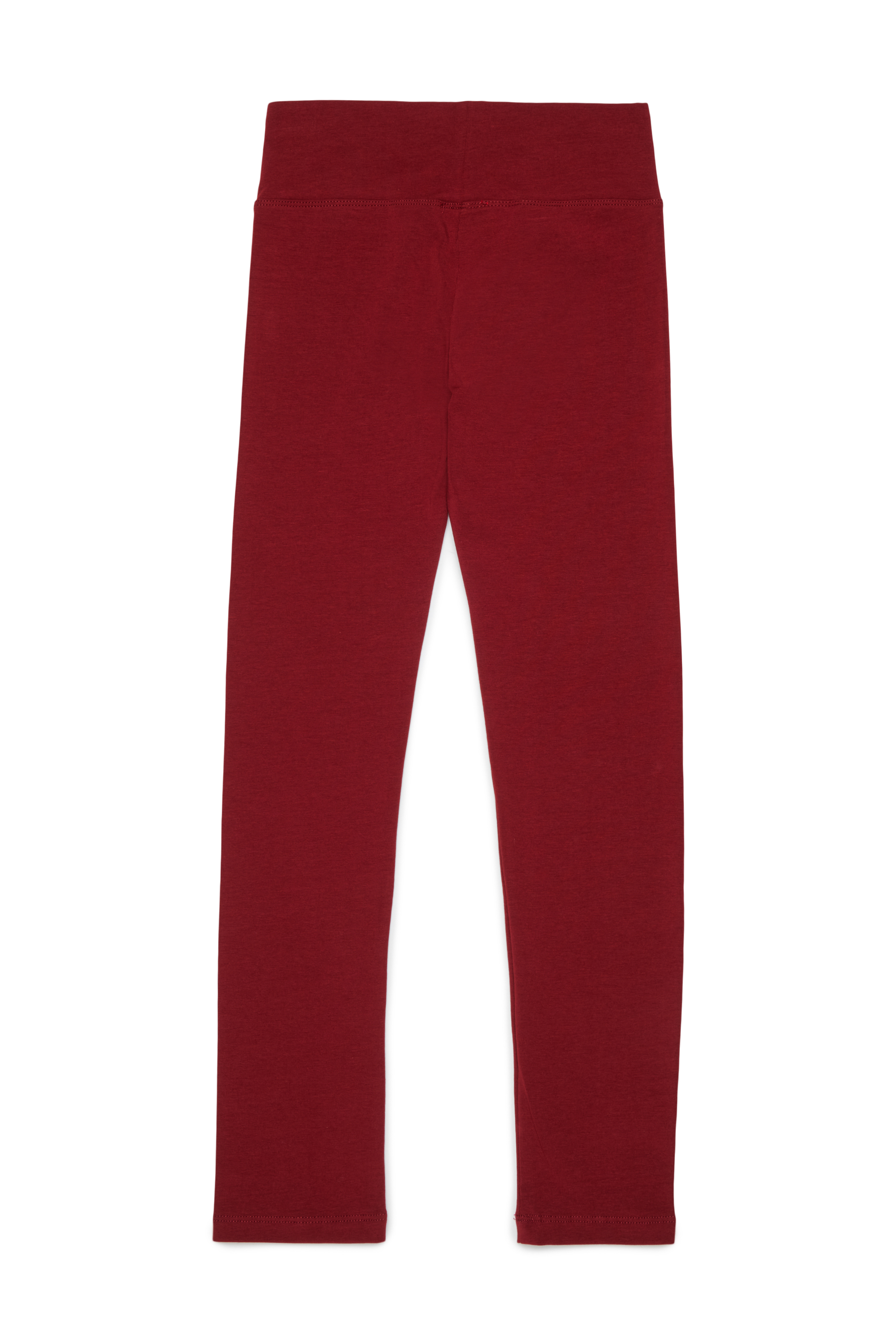 Diesel - PCEFY, Woman's Cotton leggings with cut-off logo in Red - 2