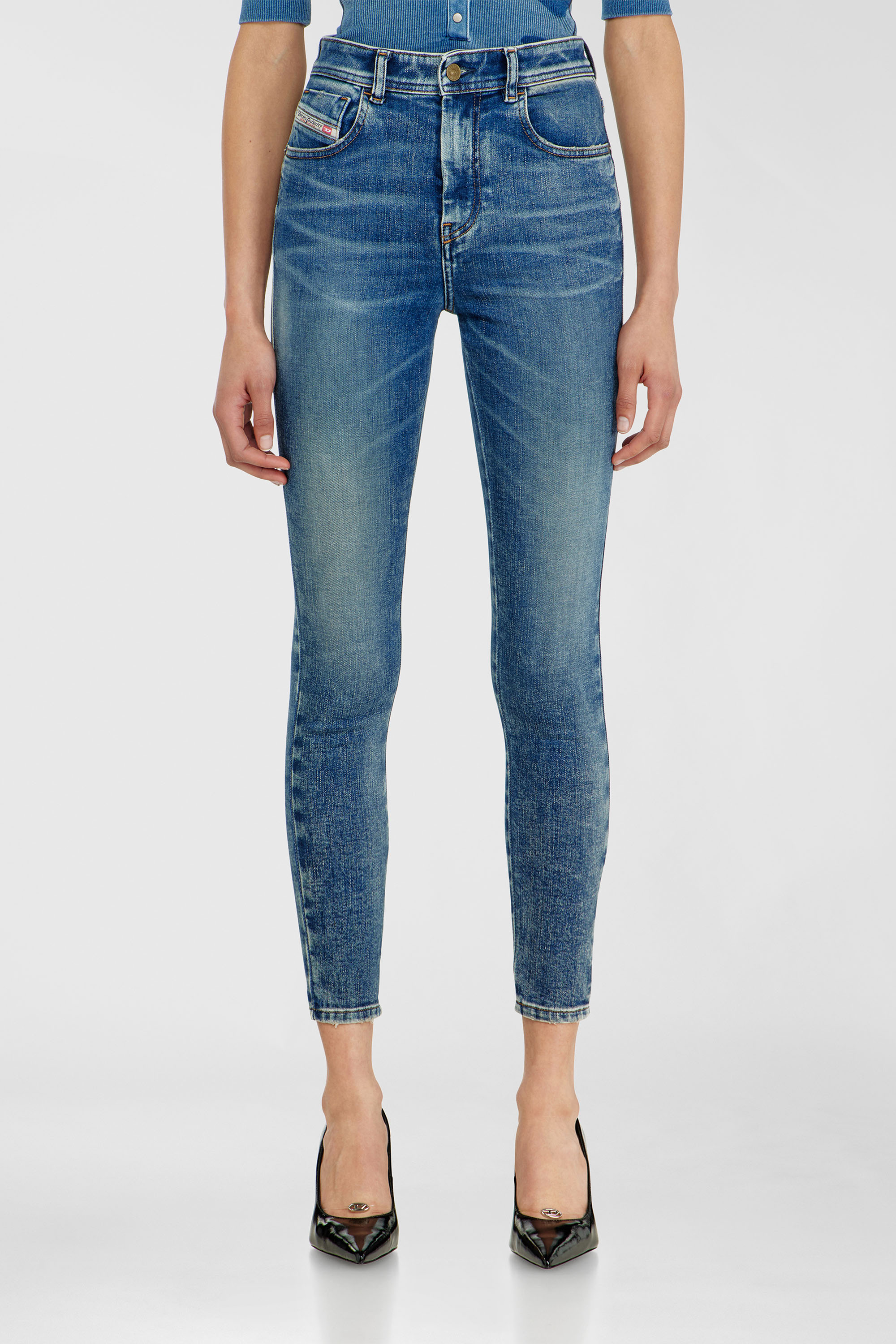 Diesel - Damen Skinny Jeans 1984 Slandy-High 09P72, Mittelblau - 2