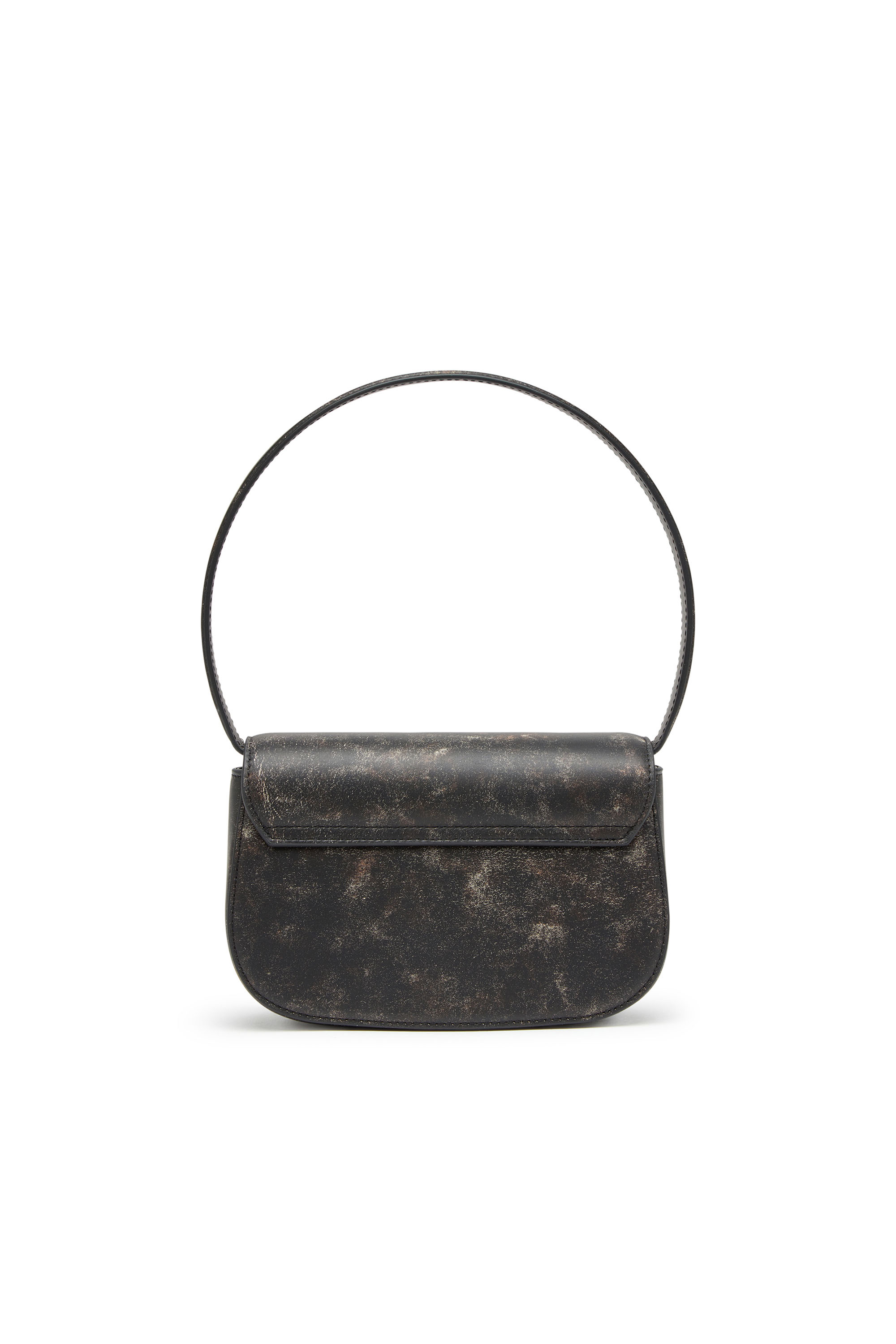 Diesel - 1DR, Woman's 1DR-Iconic shoulder bag in distressed leather in Dark Brown - 2