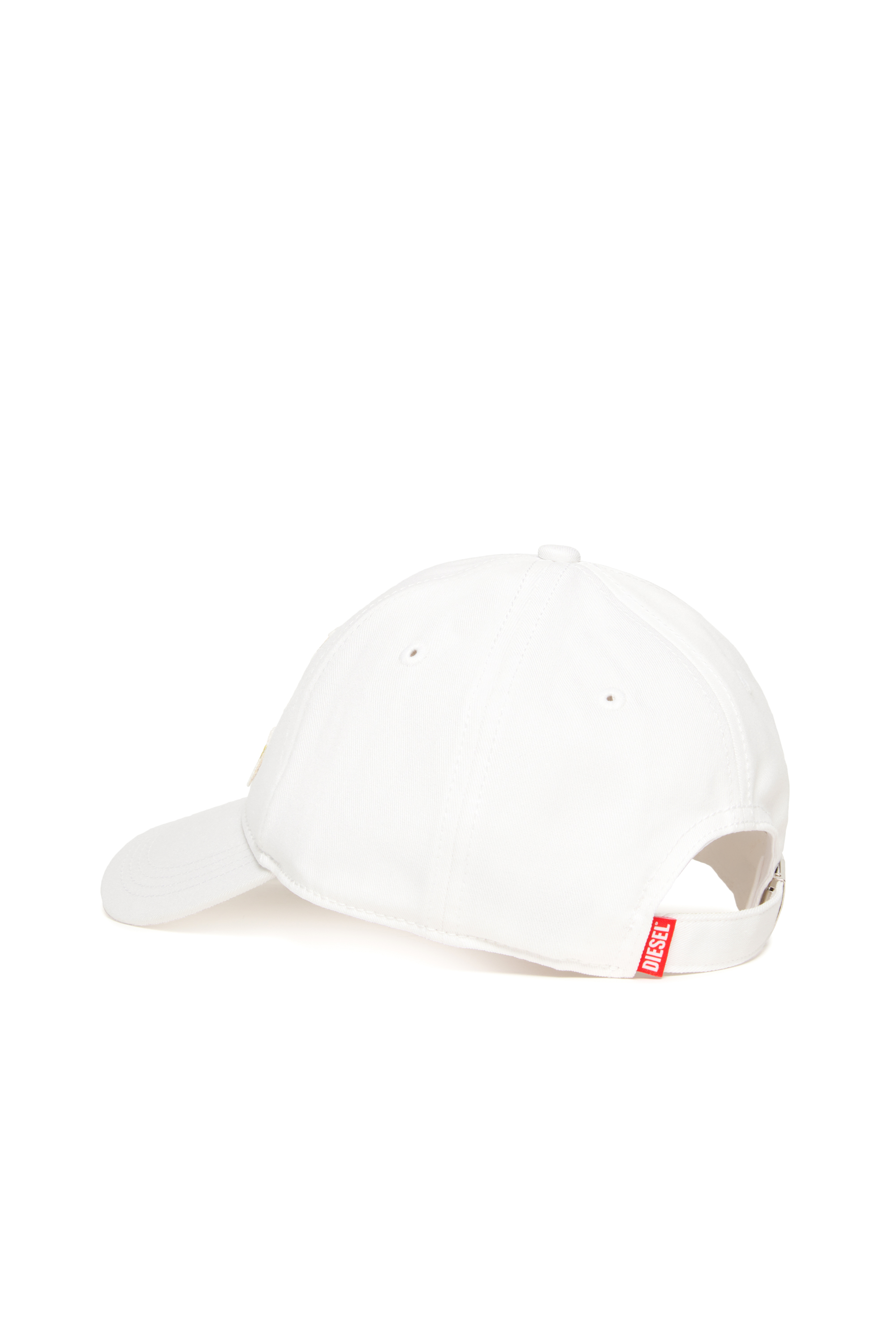 Diesel - FCGUS, Herren Basecap mit besticktem Logo-Patch in Weiss/Gelb - 2