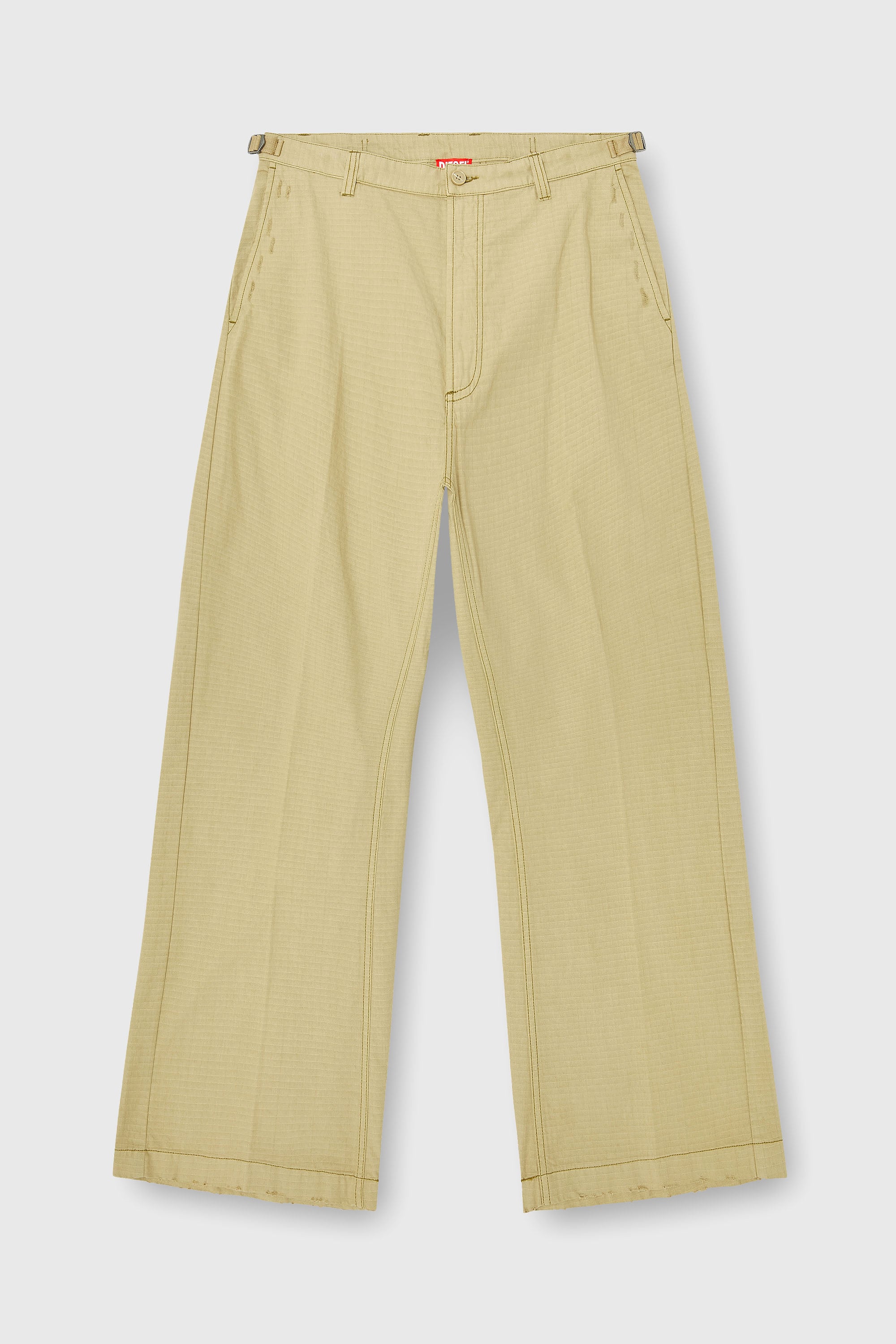 Diesel - P-BALL, Herren Baumwoll-Ripstop-Hose mit seitlichen Schnallen in Beige - 2