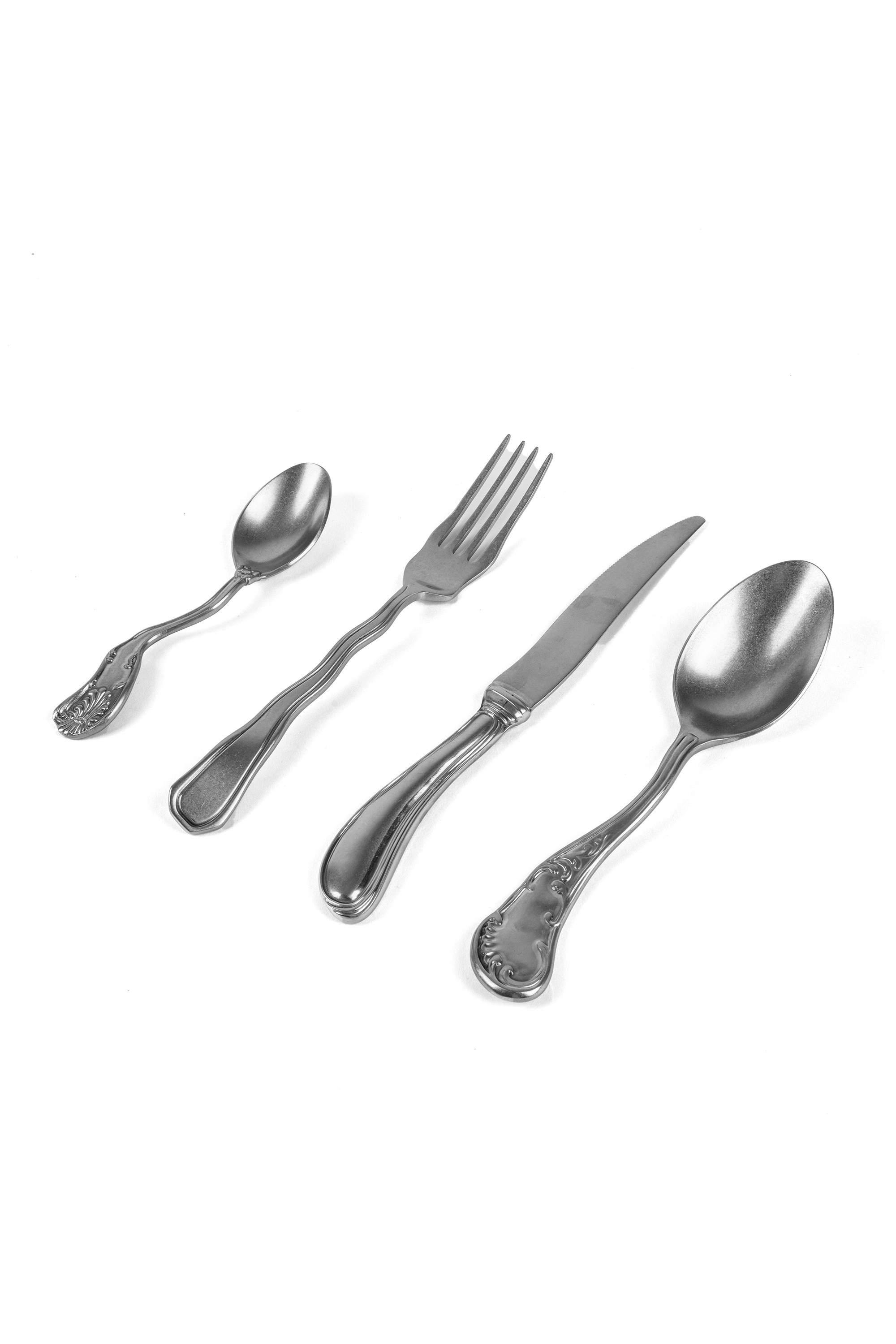 Diesel - 10967 "CLASSICS ON ACID CUTLERY" STAINLE, Unisex Set mit 4 Besteckteilen aus Stahl in Silber - 1