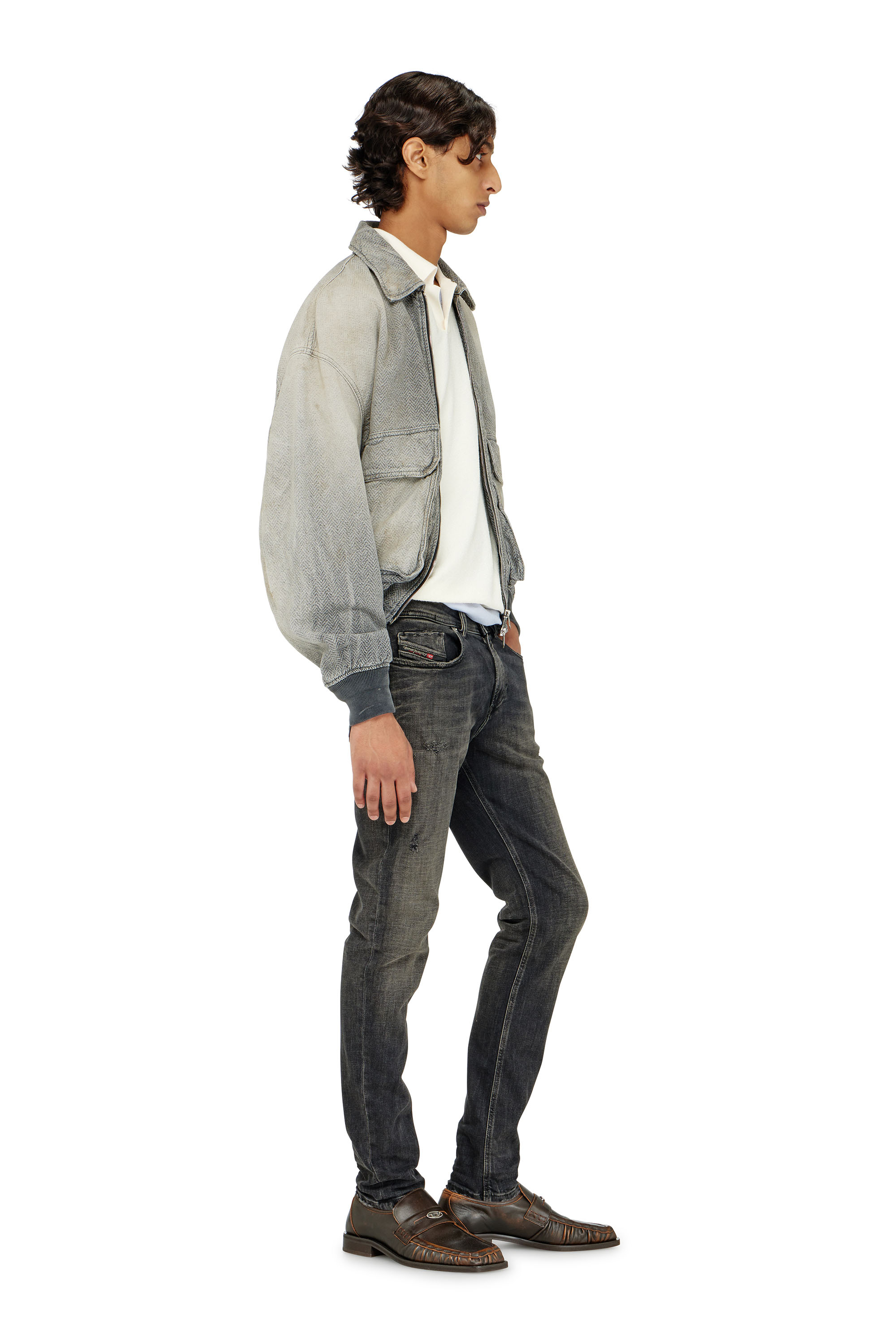 Diesel - Herren Skinny Jeans 1979 Sleenker 09P77, Schwarz/Dunkelgrau - 4
