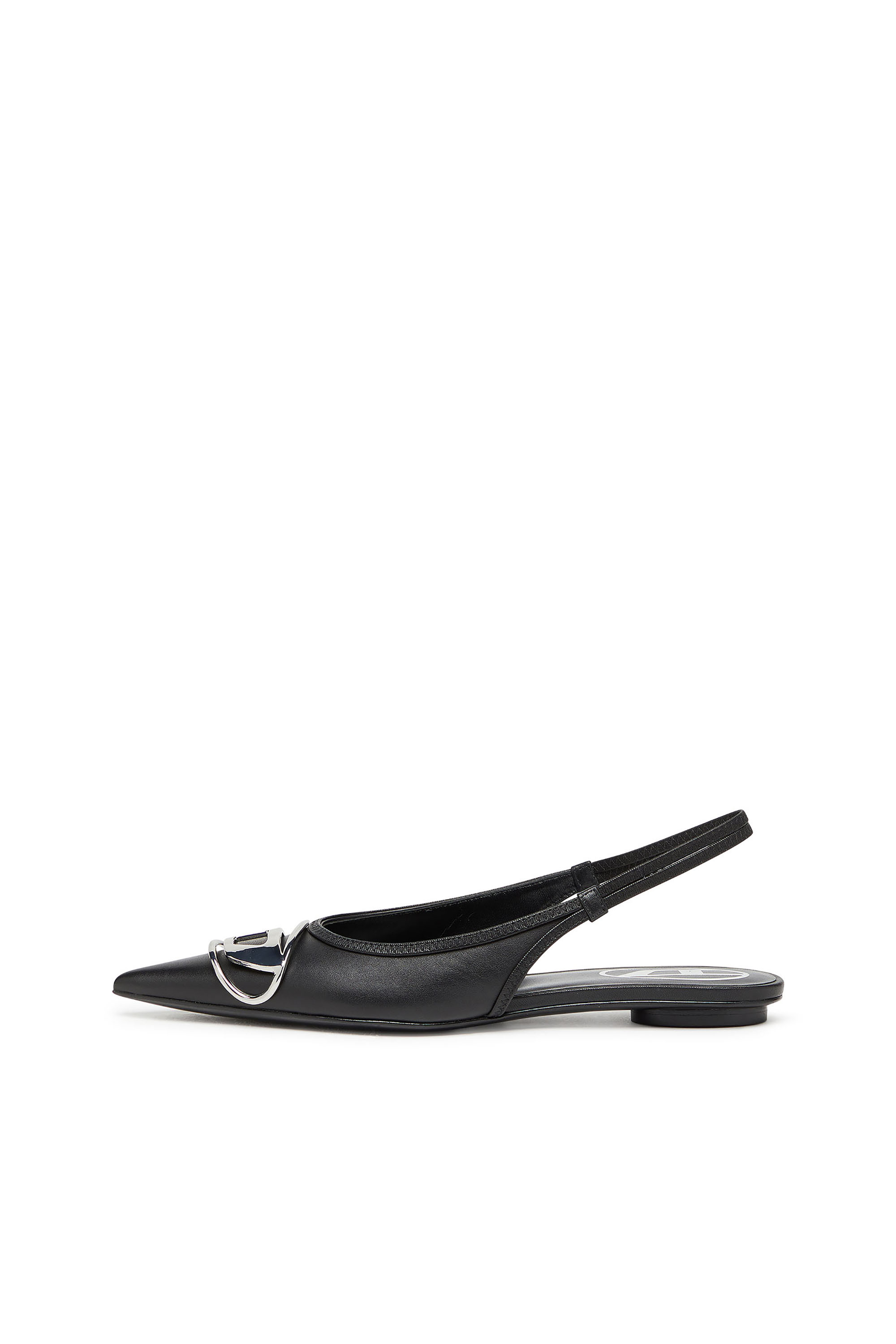 Diesel - D-VENUS SB BAL, Damen D-Venus-Flache Slingback-Schuhe aus Nappa-Leder in Schwarz - 7