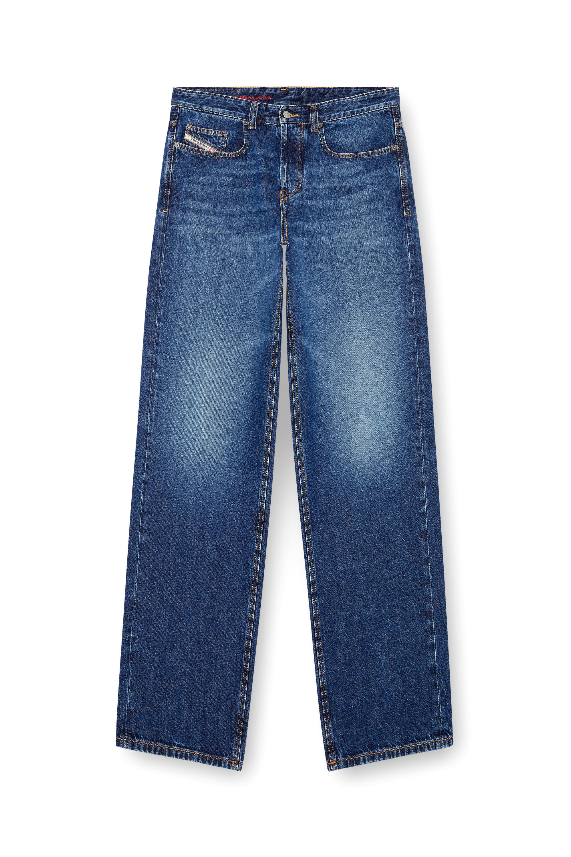 Diesel - Herren Straight Jeans 2001 D-Macro 09I27, Mittelblau - 5