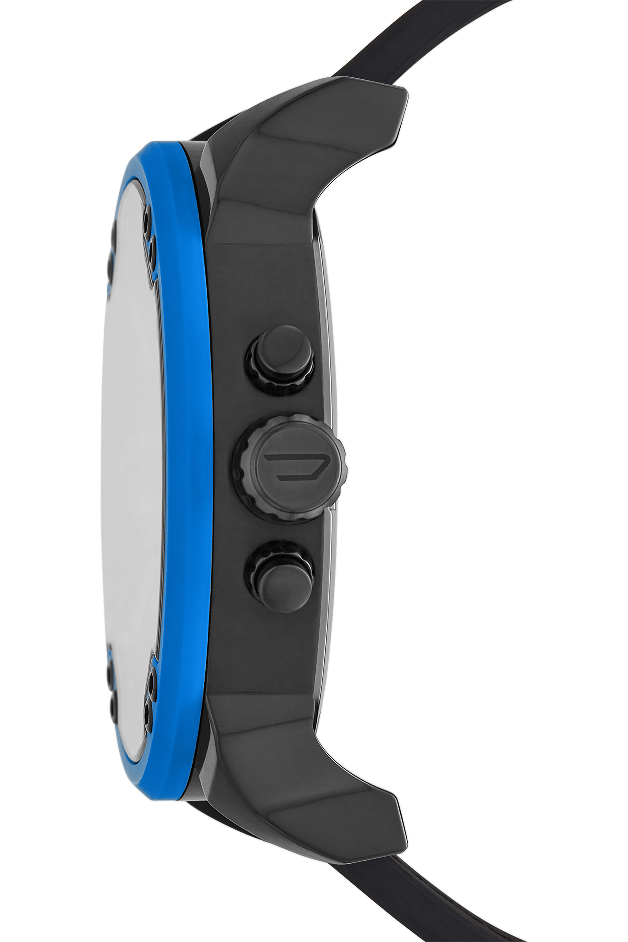 Diesel - DZ7434, Herren Mr. Daddy 2.0-Armbanduhr mit Chronographen-Uhrwerk und blauem Armband aus Nylon und Silikon in Blau/Schwarz - 3