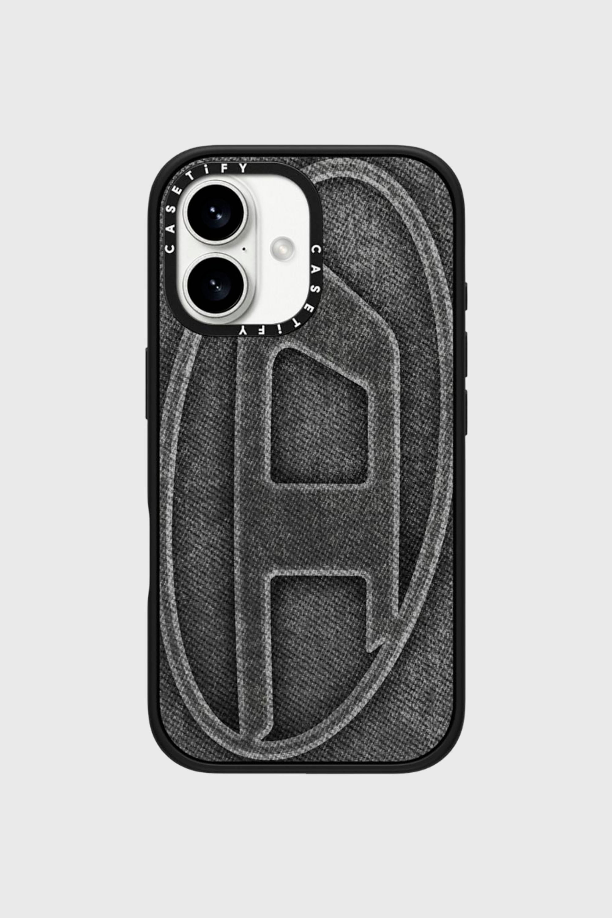 Diesel - 60578 MOULDED CASE, Unisex H&uuml;lle Oval D impact f&uuml;r iPhone 16 in Schwarz - 1