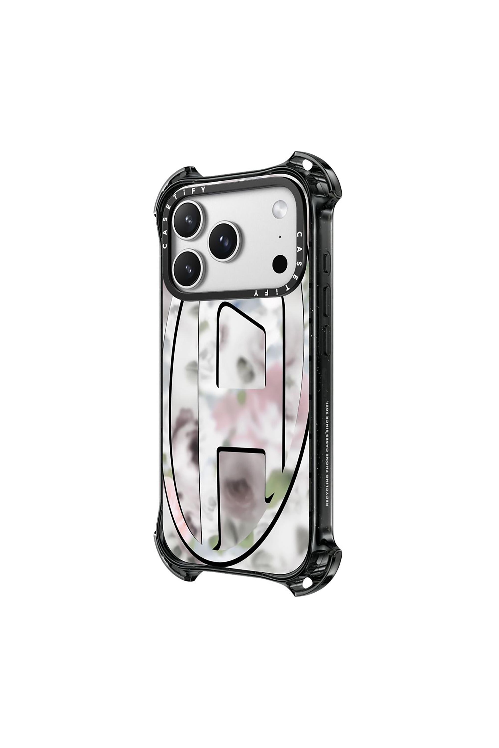 Diesel - 60585 MOULDED CASE, Unisex H&uuml;lle Oval D bounce f&uuml;r iPhone 17 Pro Max in Schwarz/Rosa - 2