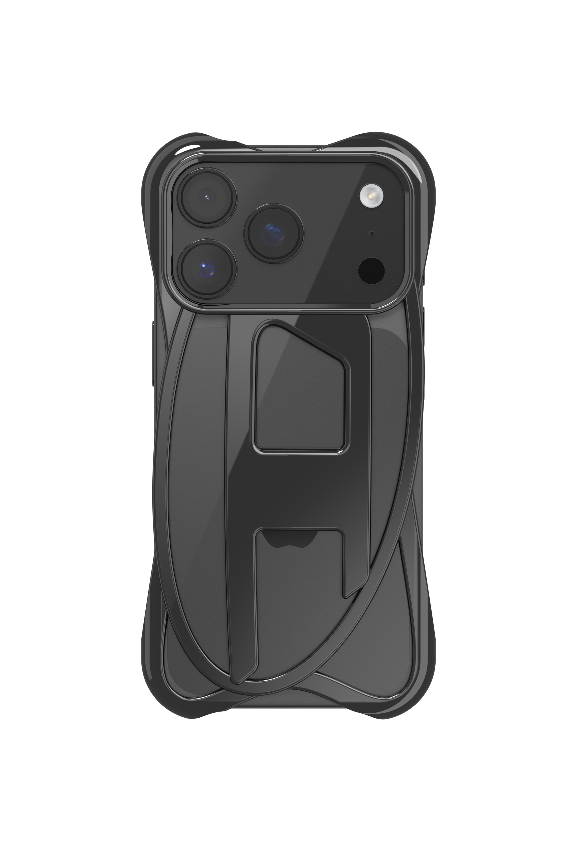 Diesel - 60448  D FRAME CASE, Unisex Caged D Glossy Case für iPhone 17 Pro in Schwarz - 2