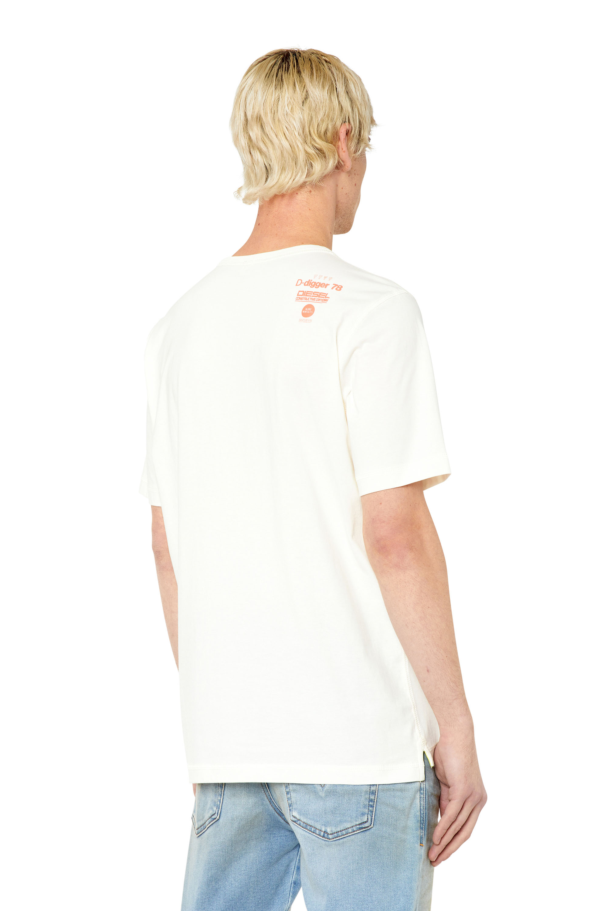 Diesel - T-JUST-SLITS-G1, Weiß - Image 4
