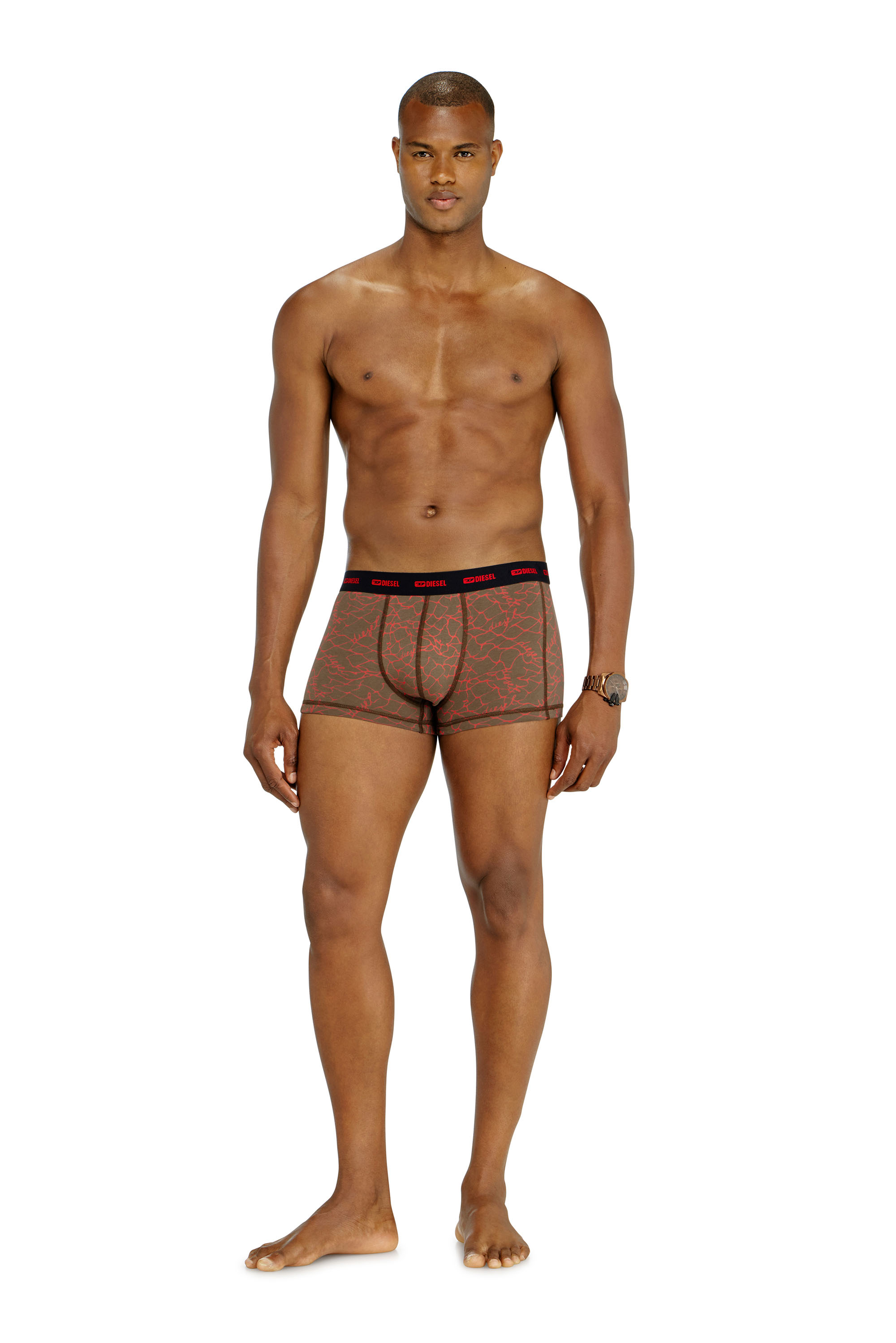 Diesel - DAMIEN-UTLT-3PACK, Herren Dreierpack Trunks mit grafischem Motiv in Bunt - 2
