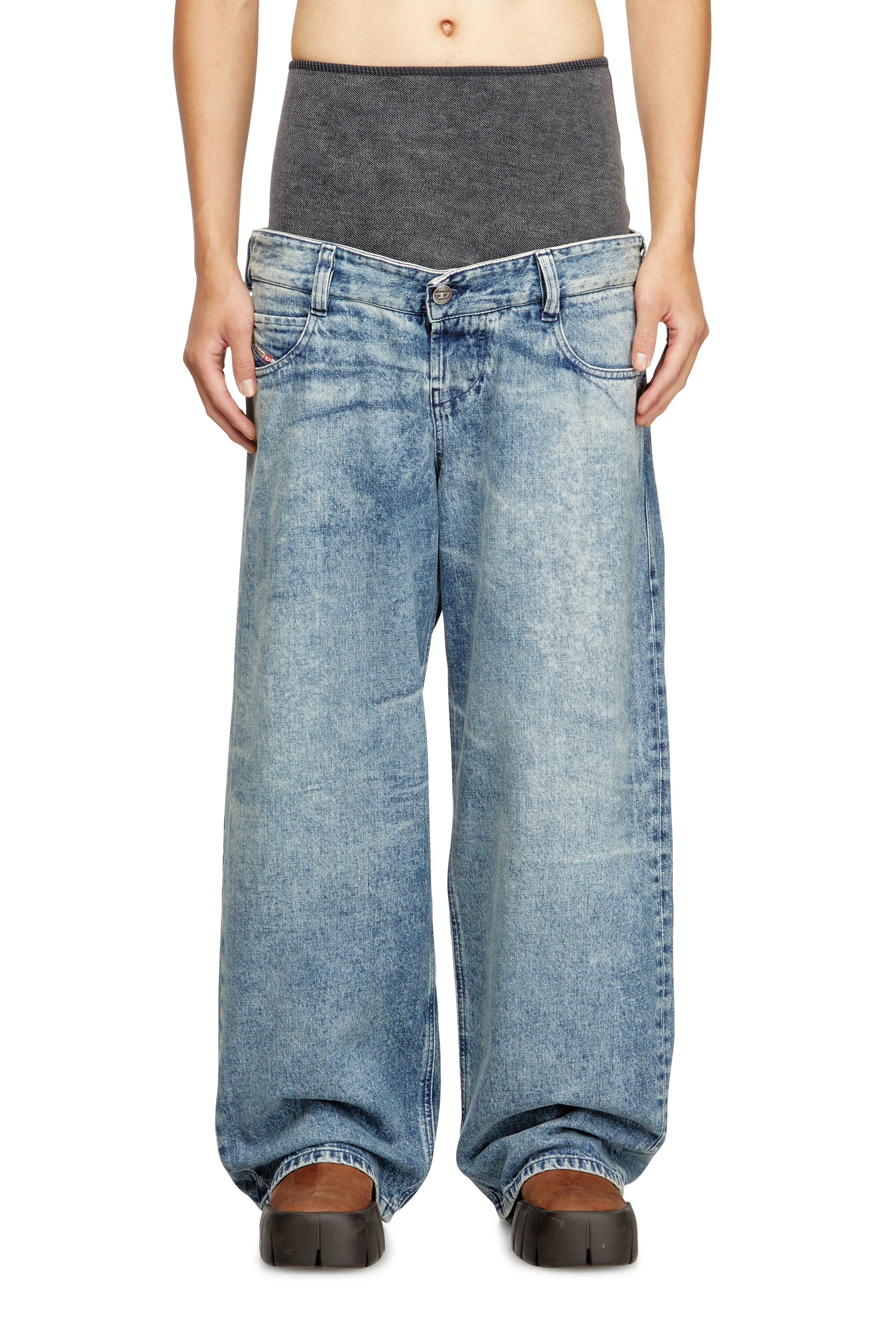 Diesel - Herren Relaxed Jeans D-Eni 09N97, Mittelblau - 2