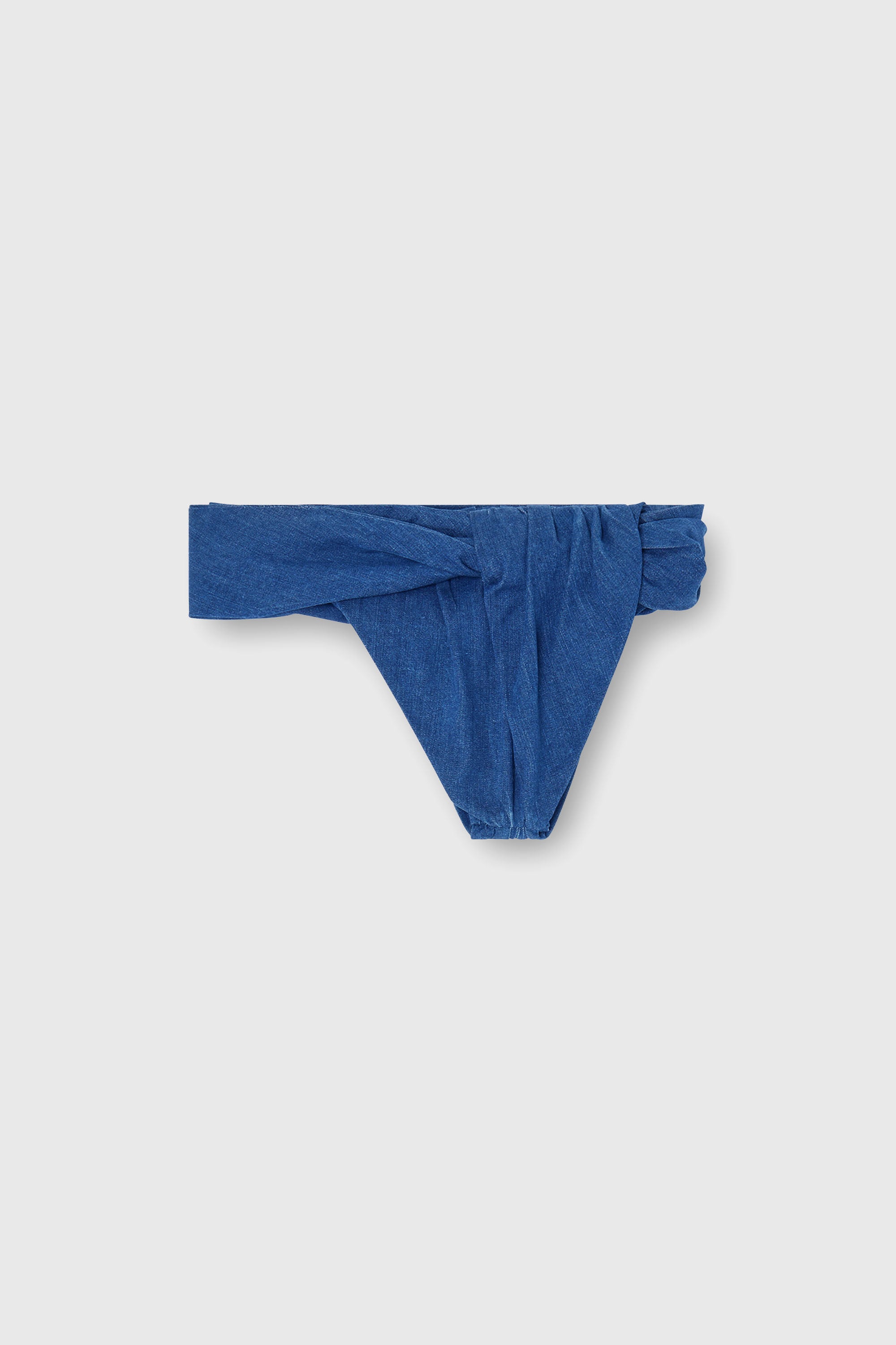 Diesel - DE-ILVY-FSJ, Damen Twisted Hotpants aus Denim in Dunkelblau - 2