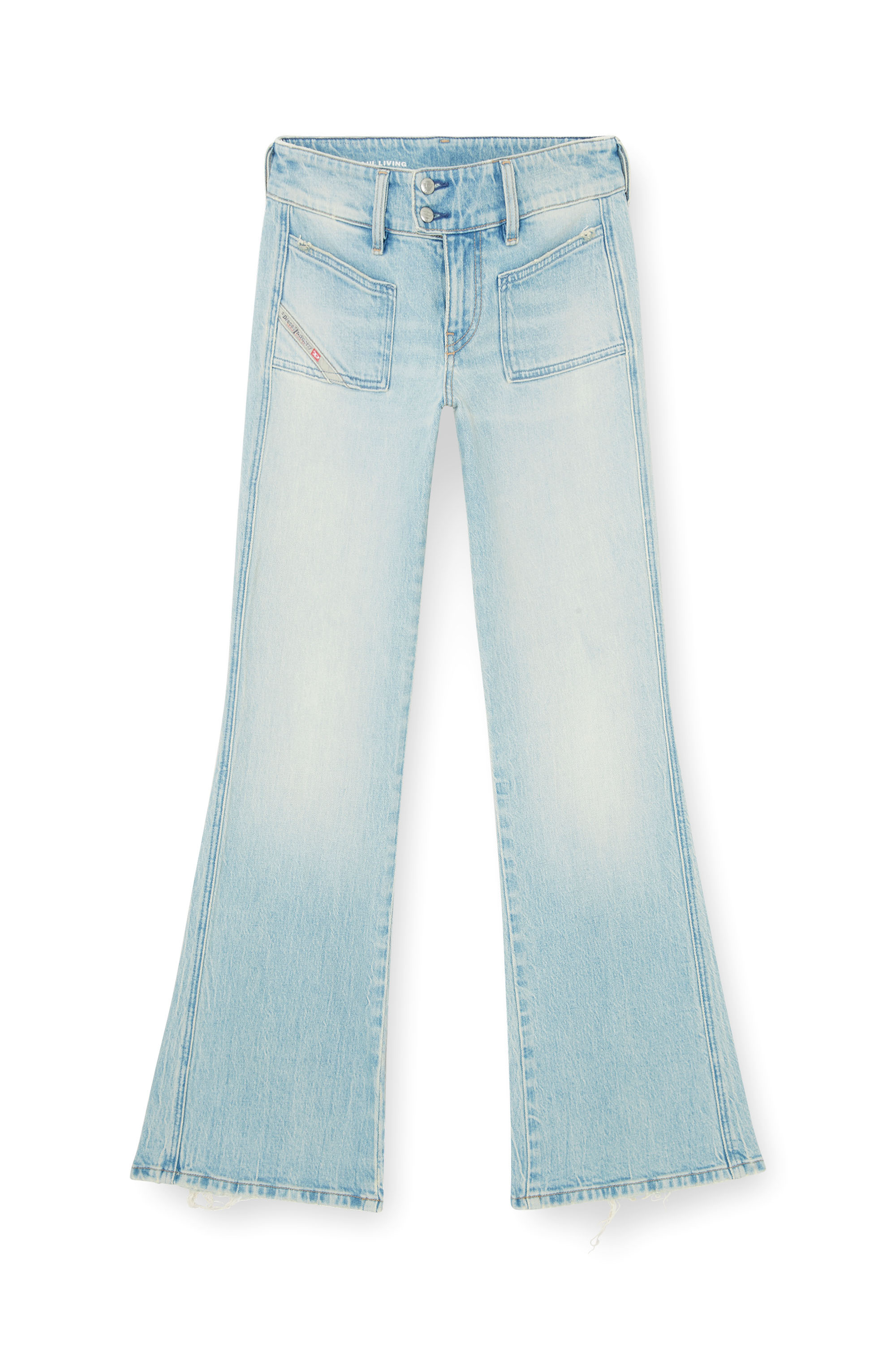 Diesel - Damen Bootcut Jeans D-Hush 0KBBX, Hellblau - 6