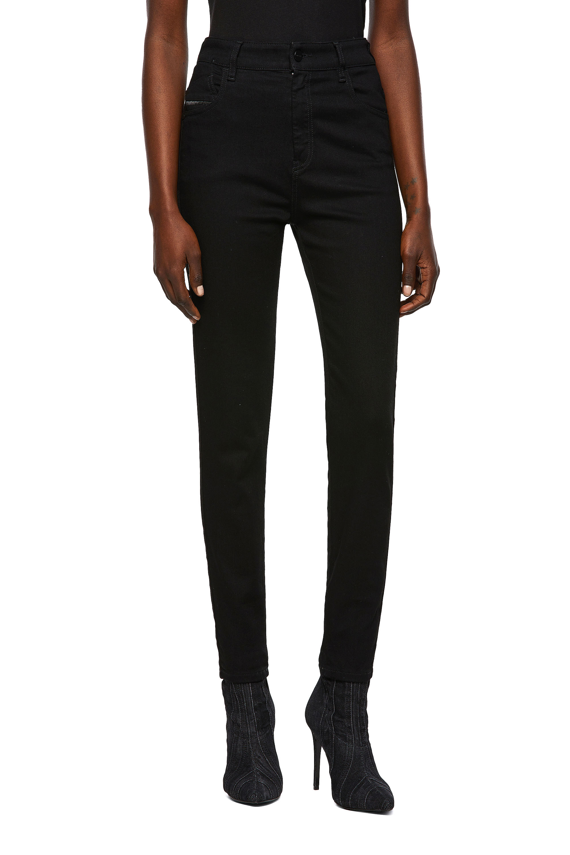 Slandy High 069EF, Schwarz/Dunkelgrau - Jeans