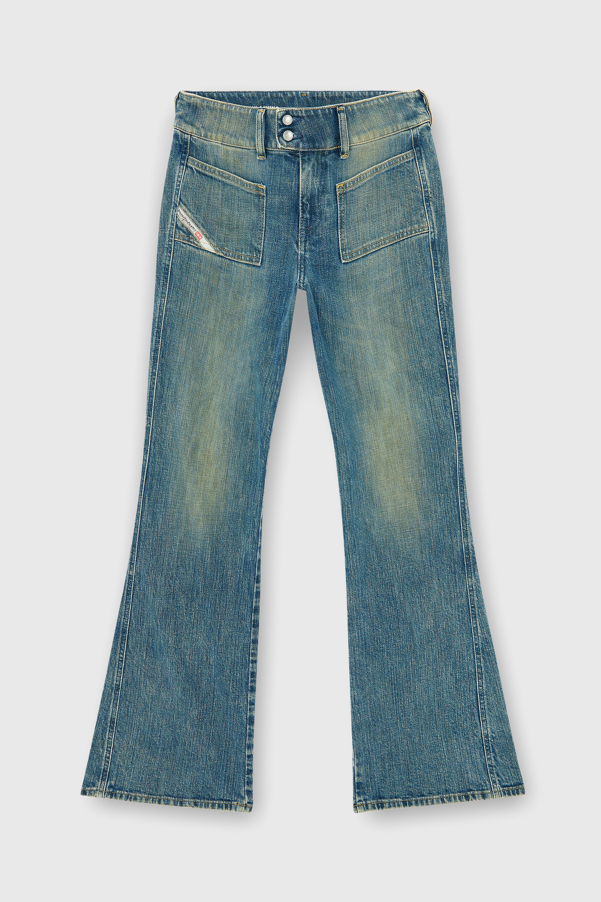 Diesel - Damen Bootcut Jeans D-Hush 007EJ, Mittelblau - 2